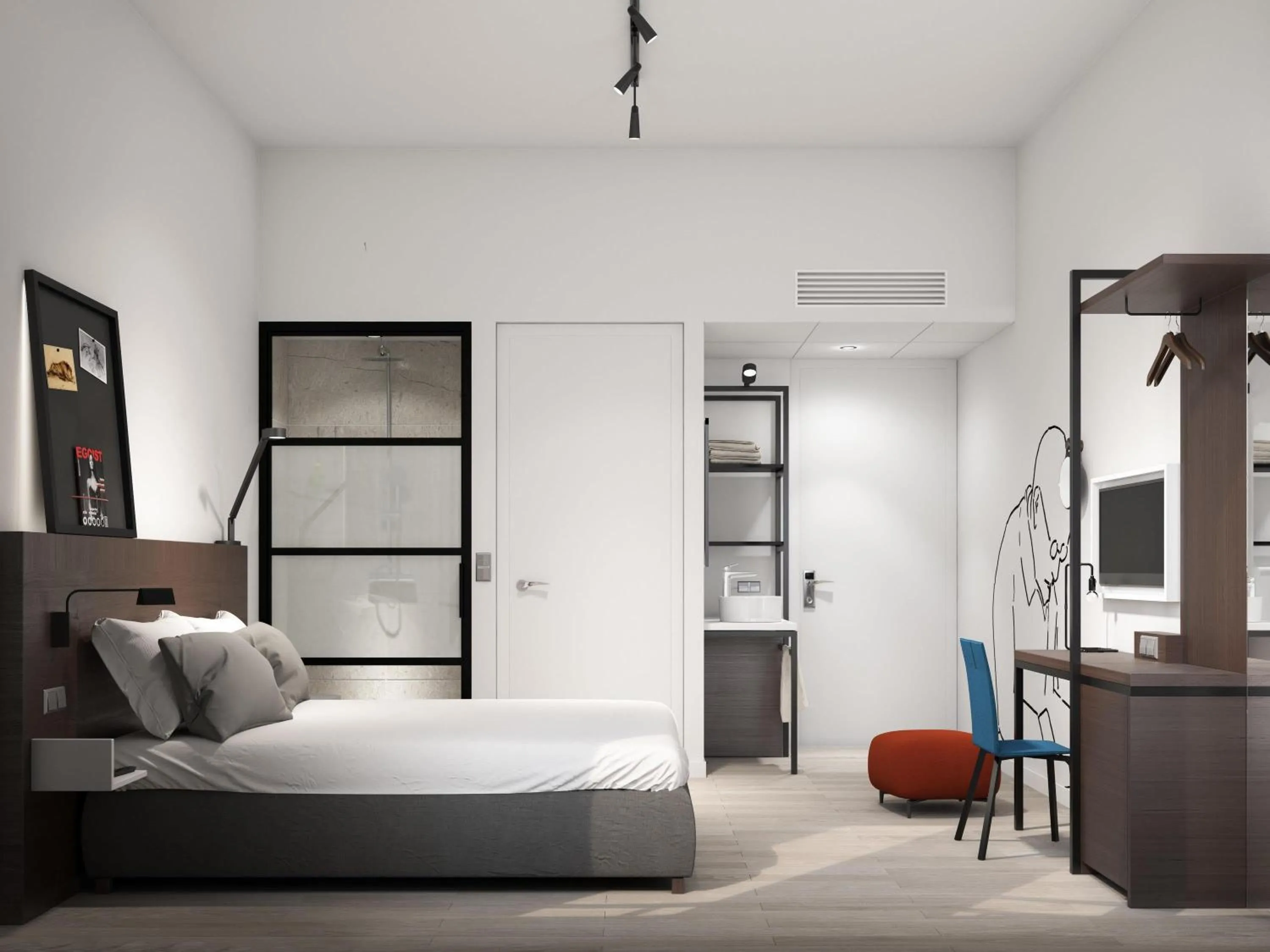 Bedroom, Bed in ibis Styles Den Haag City Centre