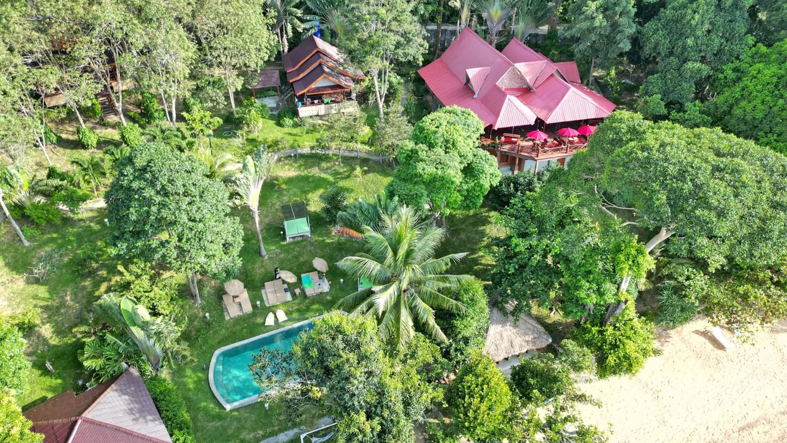 Bird's eye view in Banyan Bay Villas