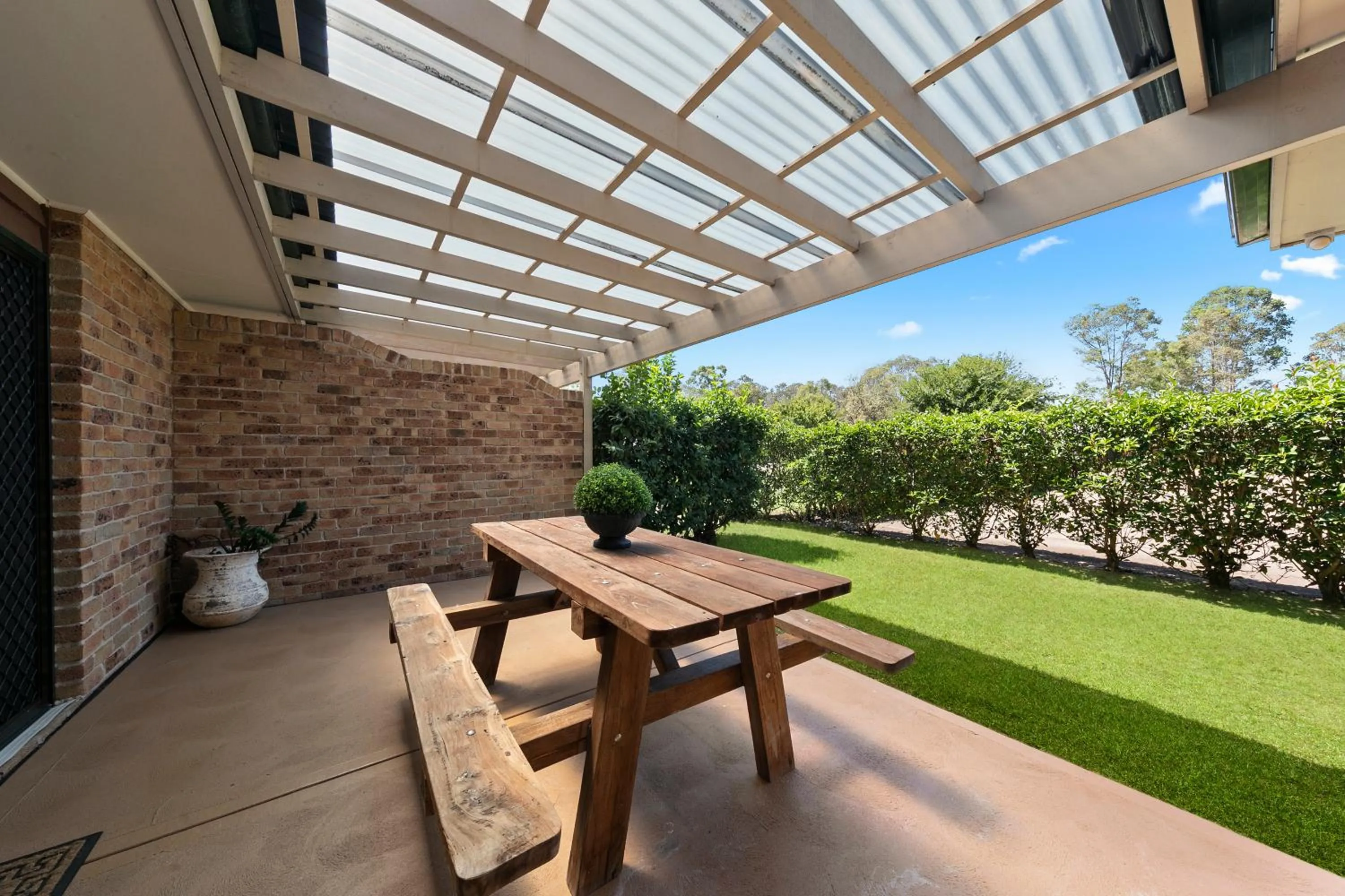 Patio in Potters Apartments