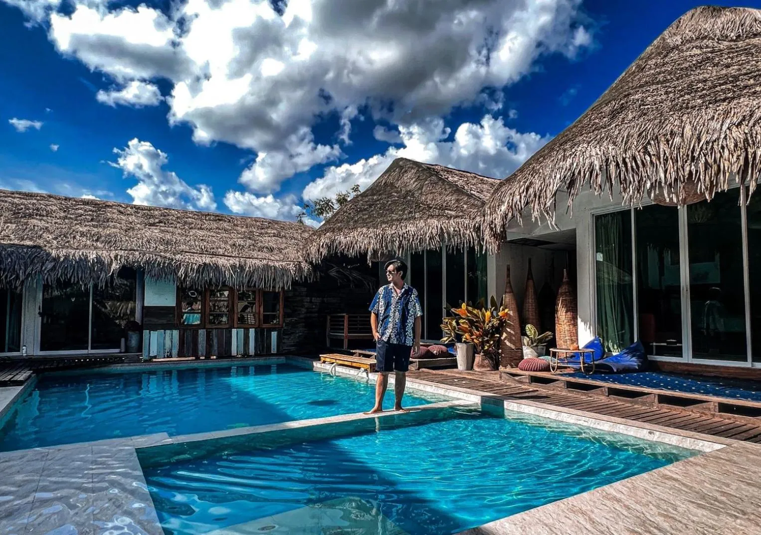 Pool view in Varni Homestay