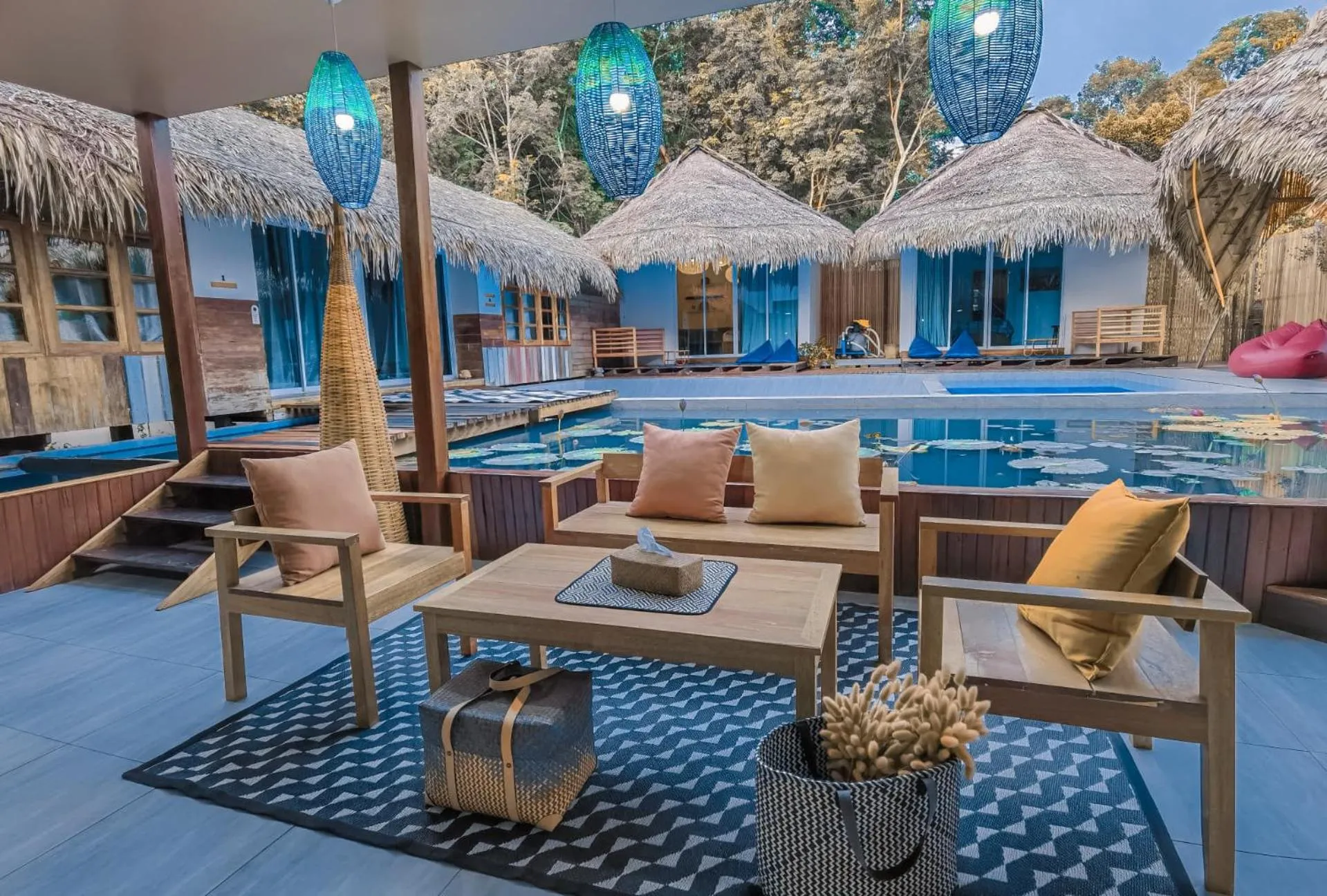 Pool view in Varni Homestay