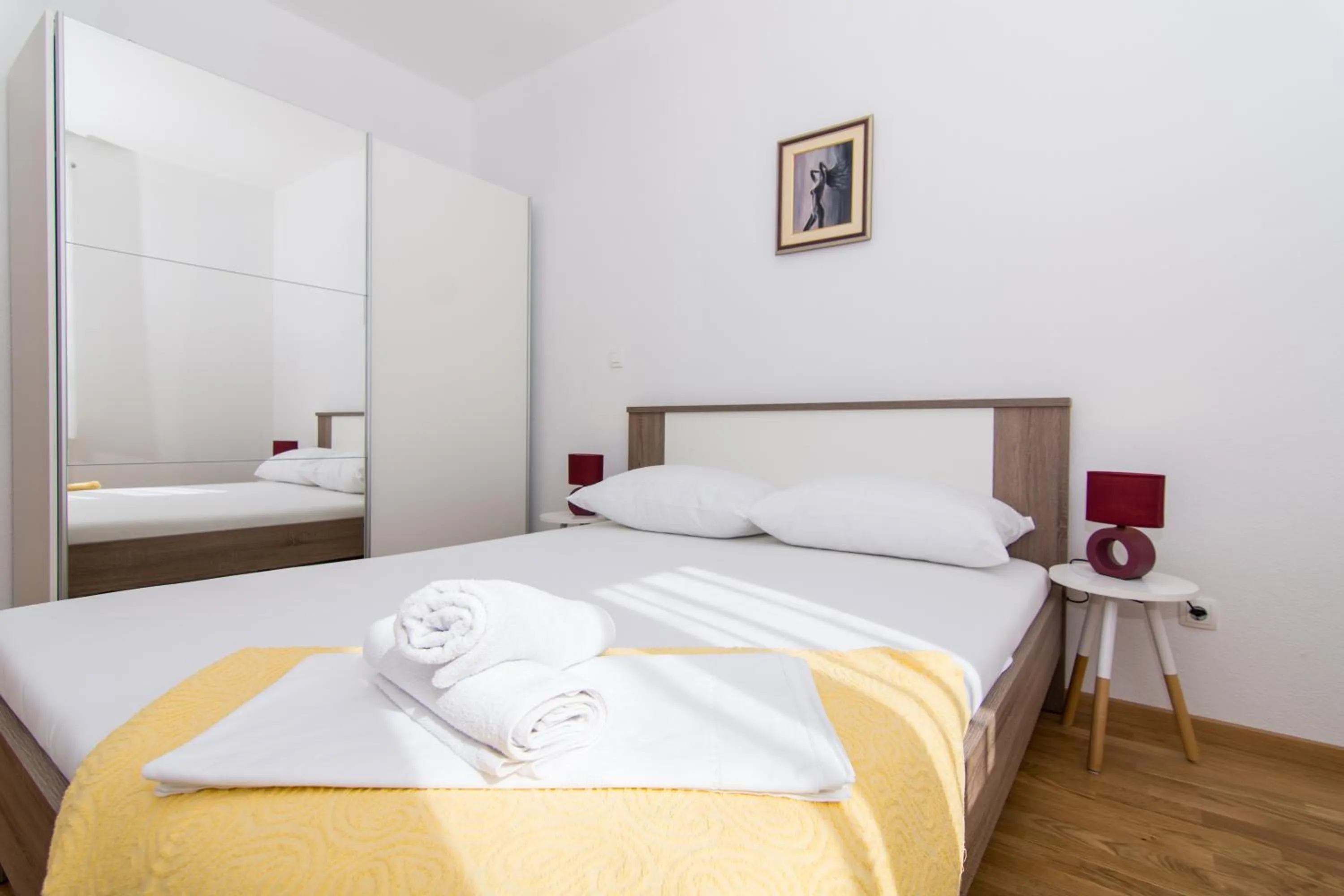 Bed in Apartments Ploka