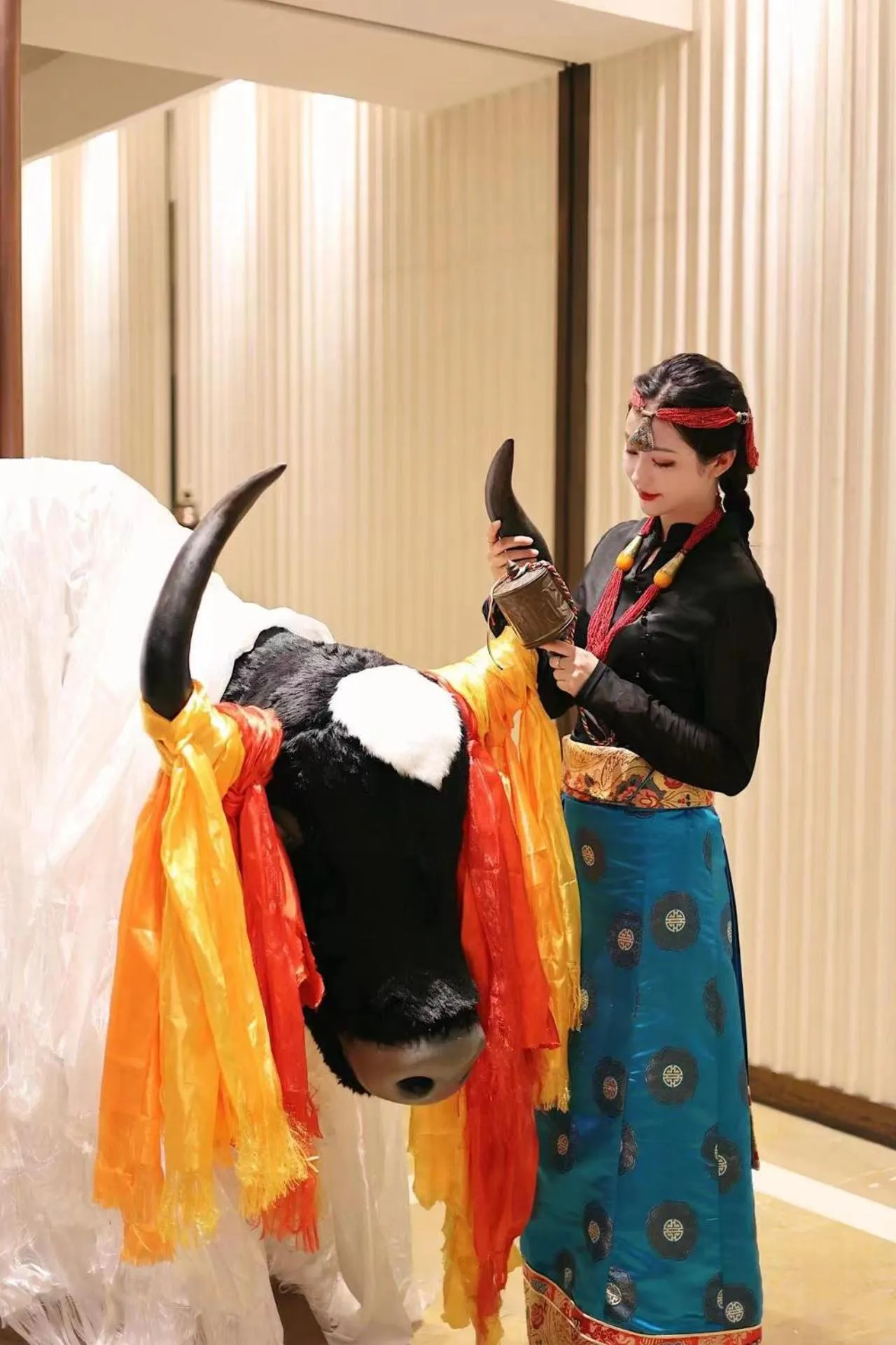 Decorative detail in Chengdu Tibetan Hotel