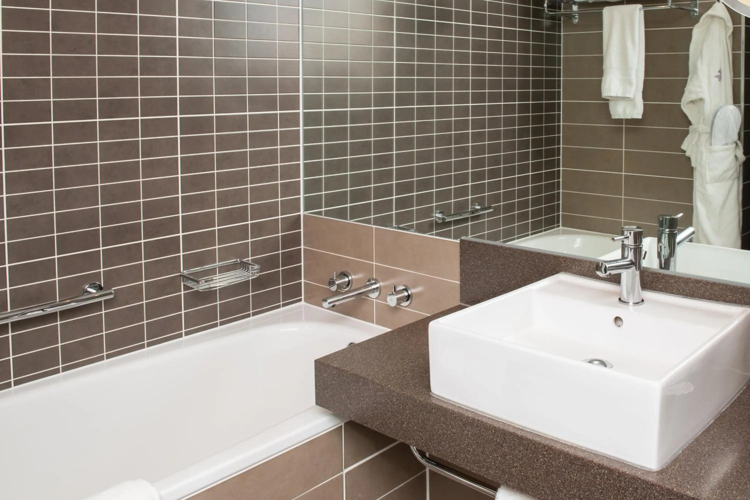 Bathroom in Crowne Plaza Manchester City Centre by IHG