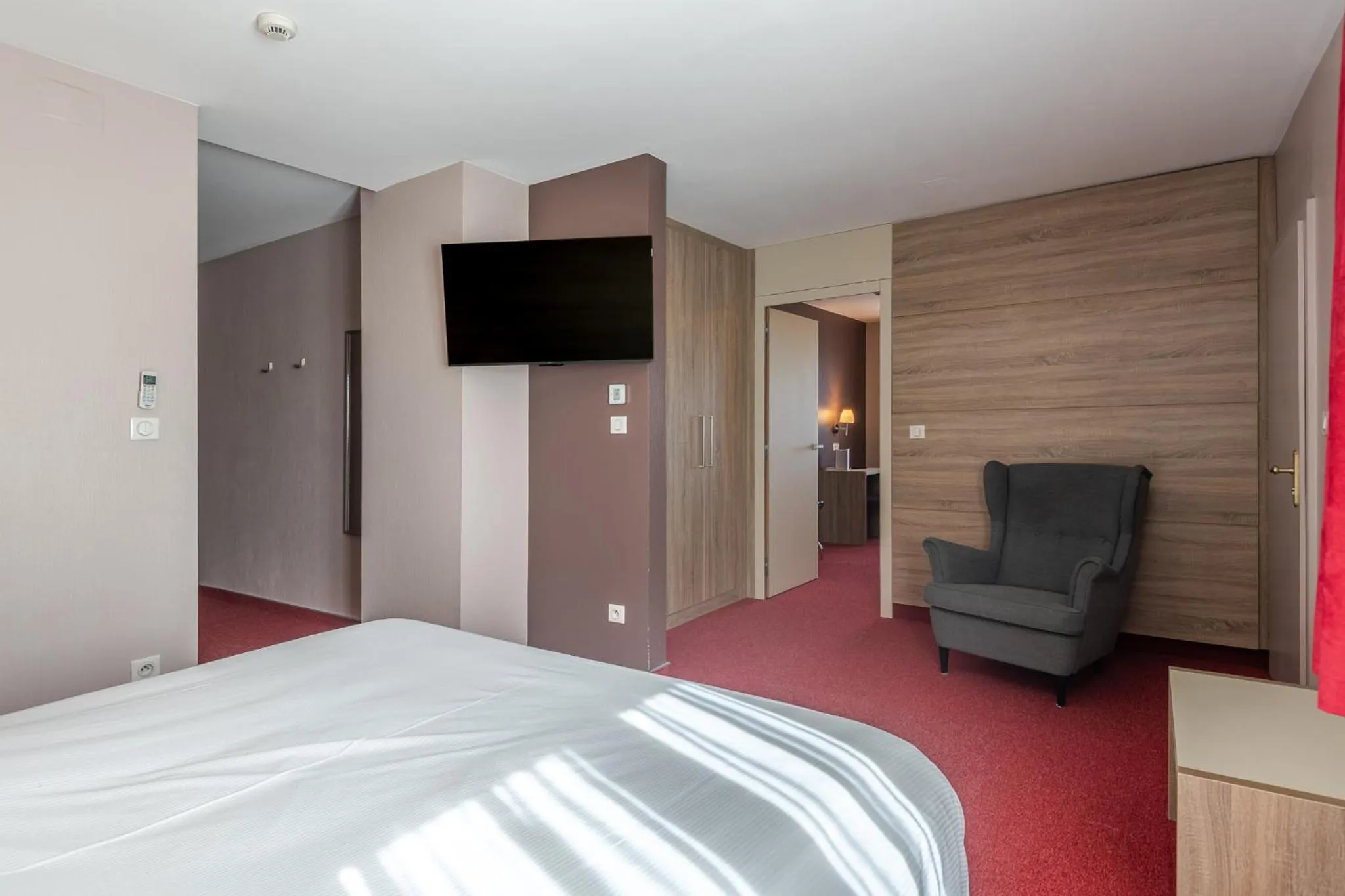 Bed in Hôtel Restaurant Oberlé