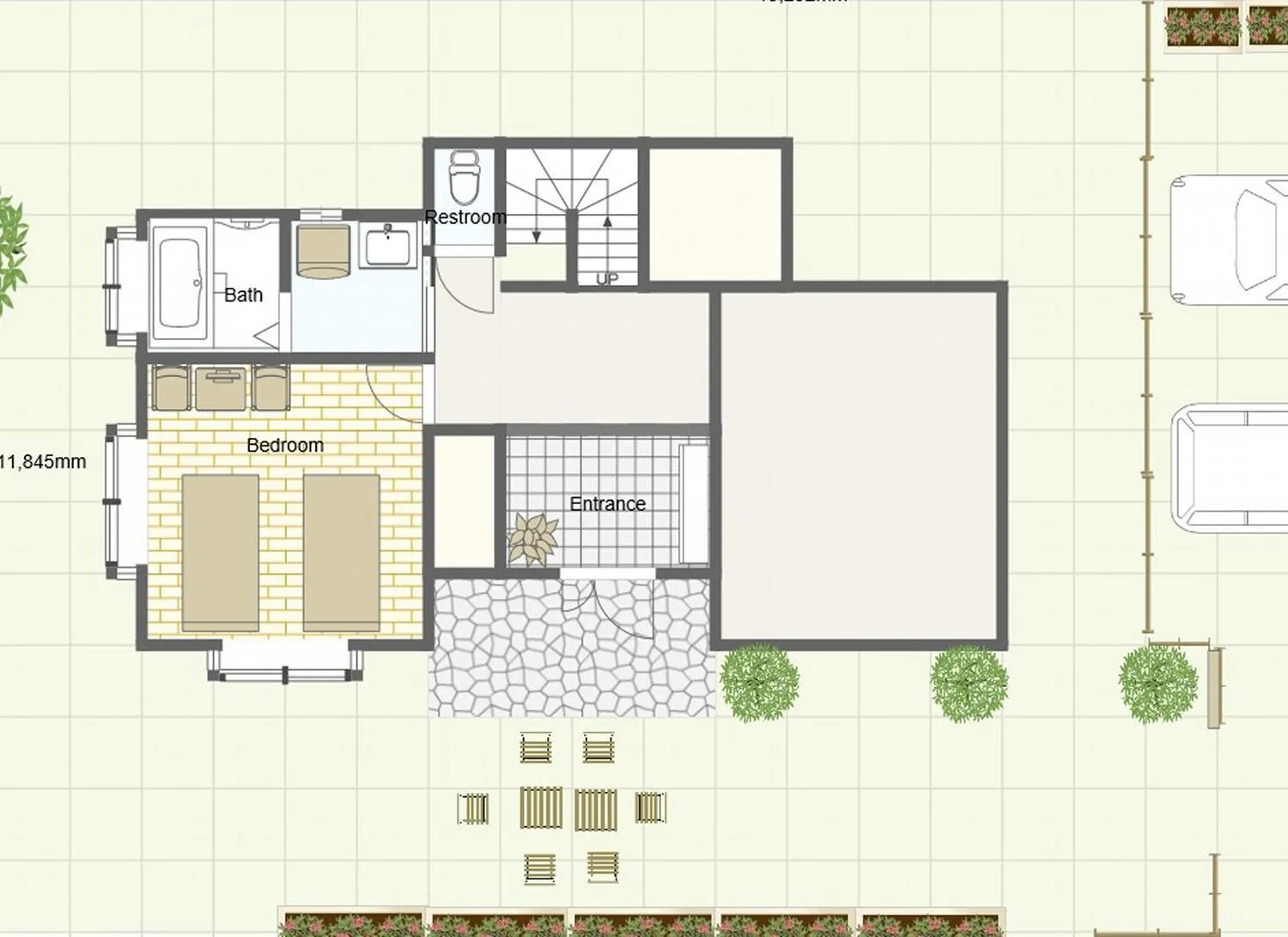 Floor plan in Villa Relax