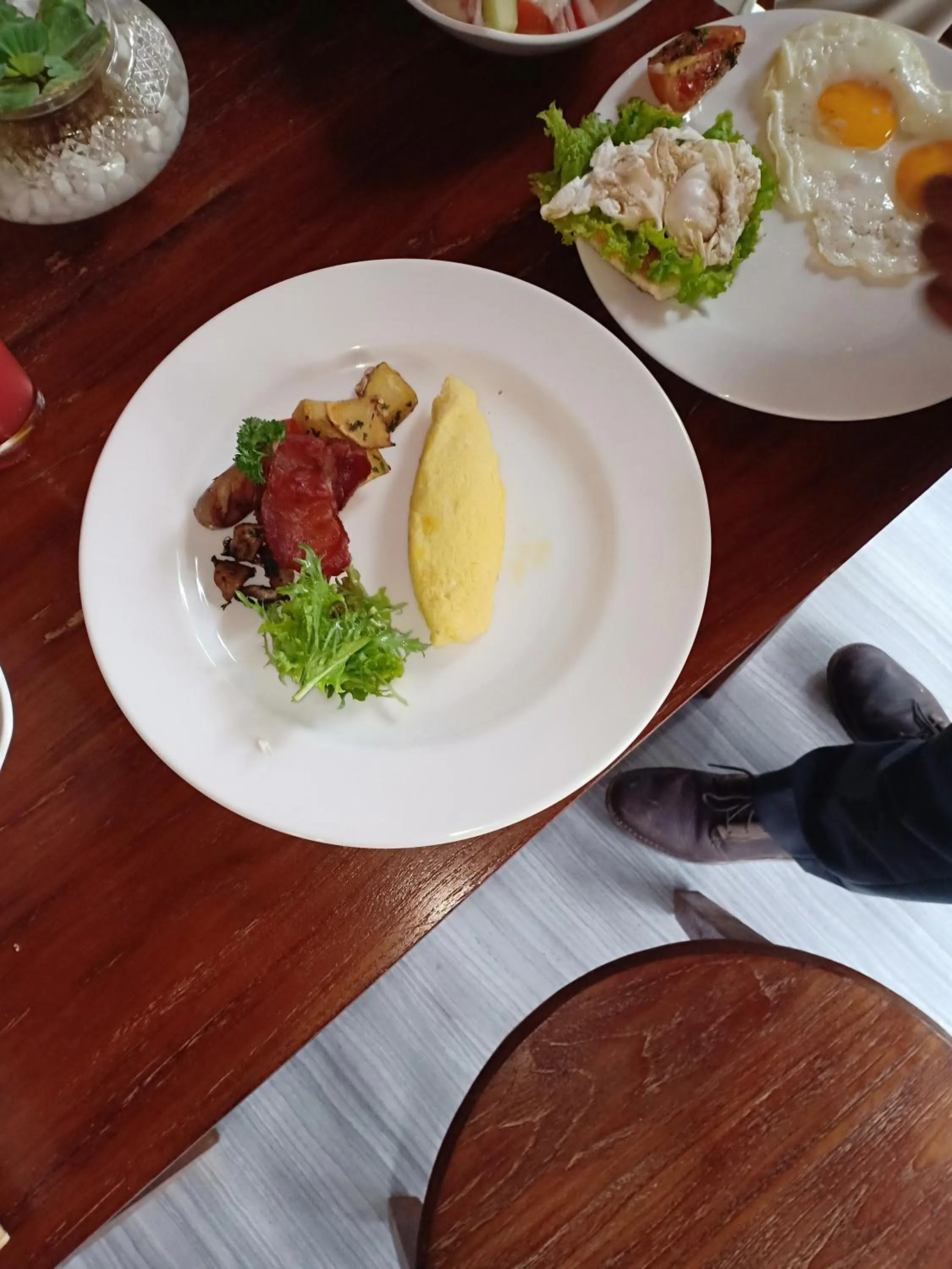 American breakfast in Batu Agung Villa Ubud