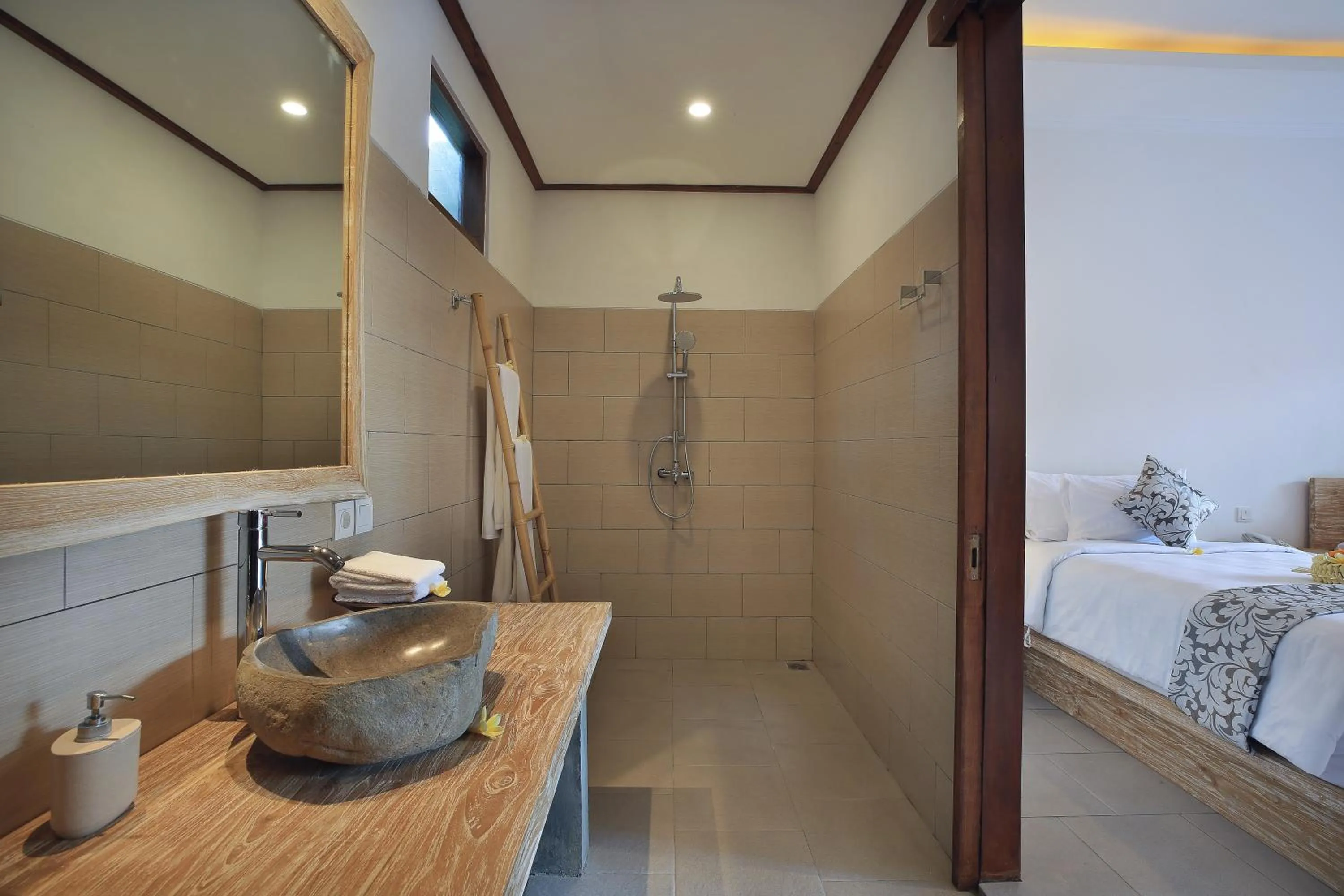 Bathroom, Bed in Batu Agung Villa Ubud