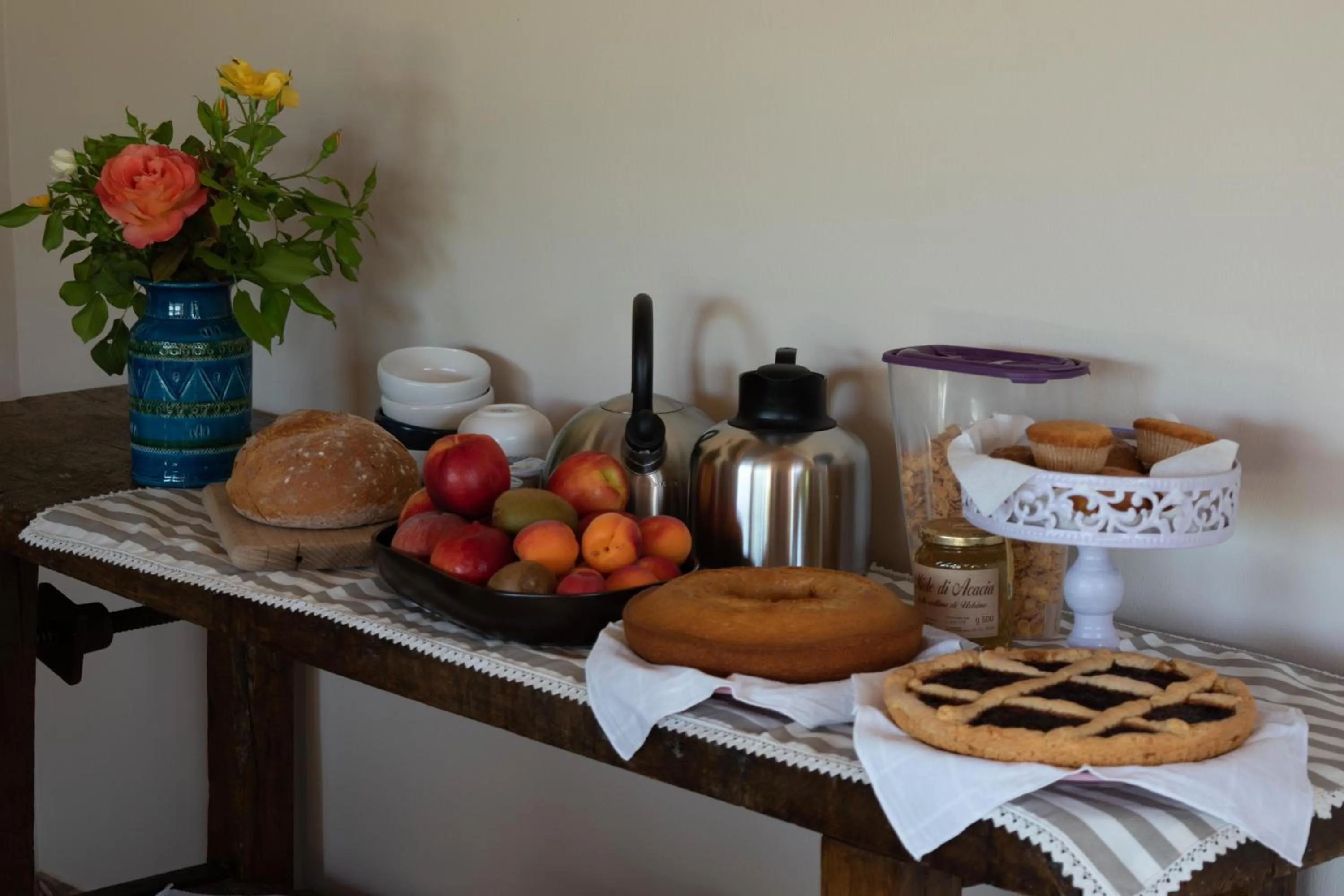 Italian breakfast in B&B Le Quattro Civette