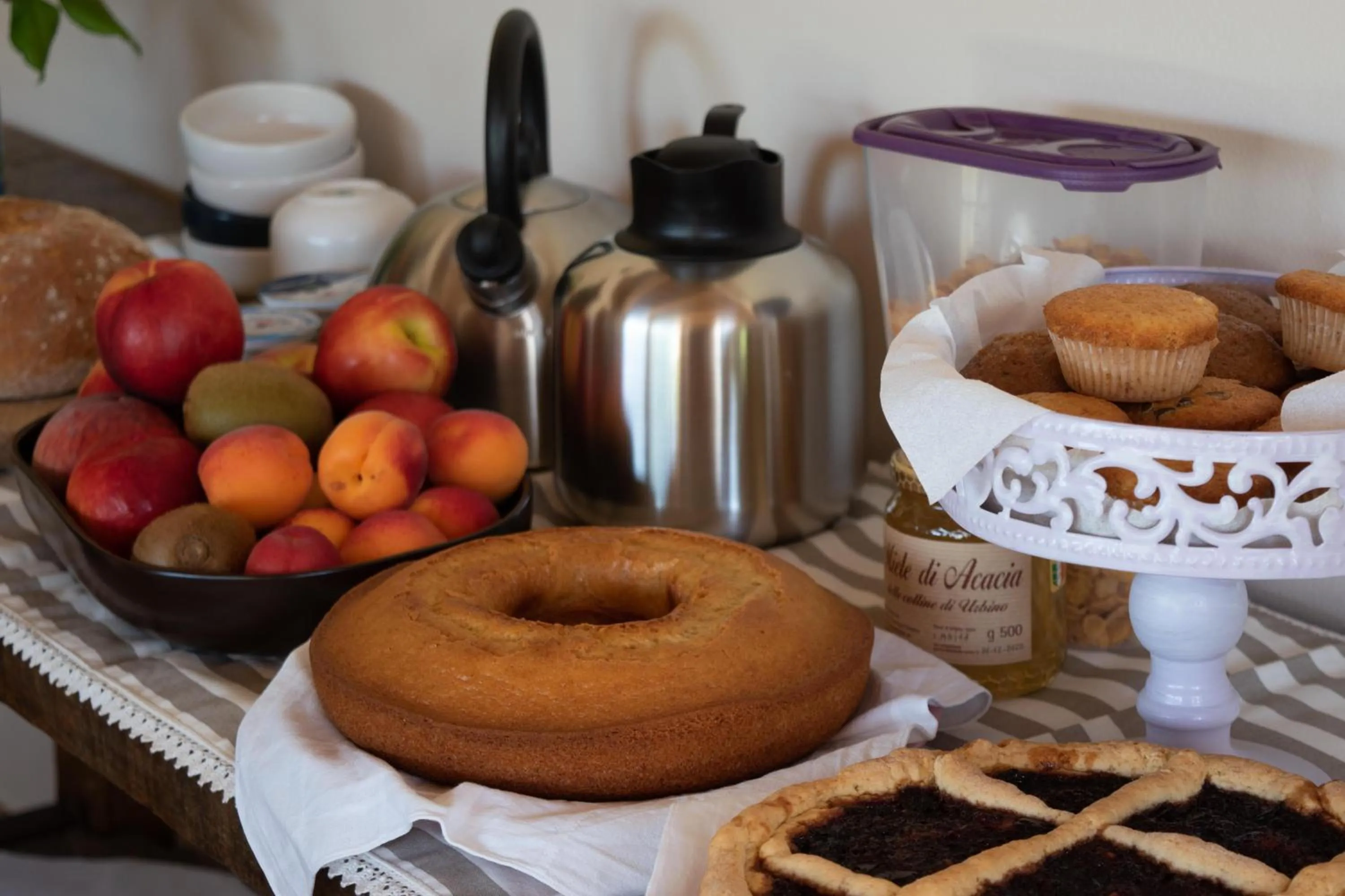 Italian breakfast in B&B Le Quattro Civette