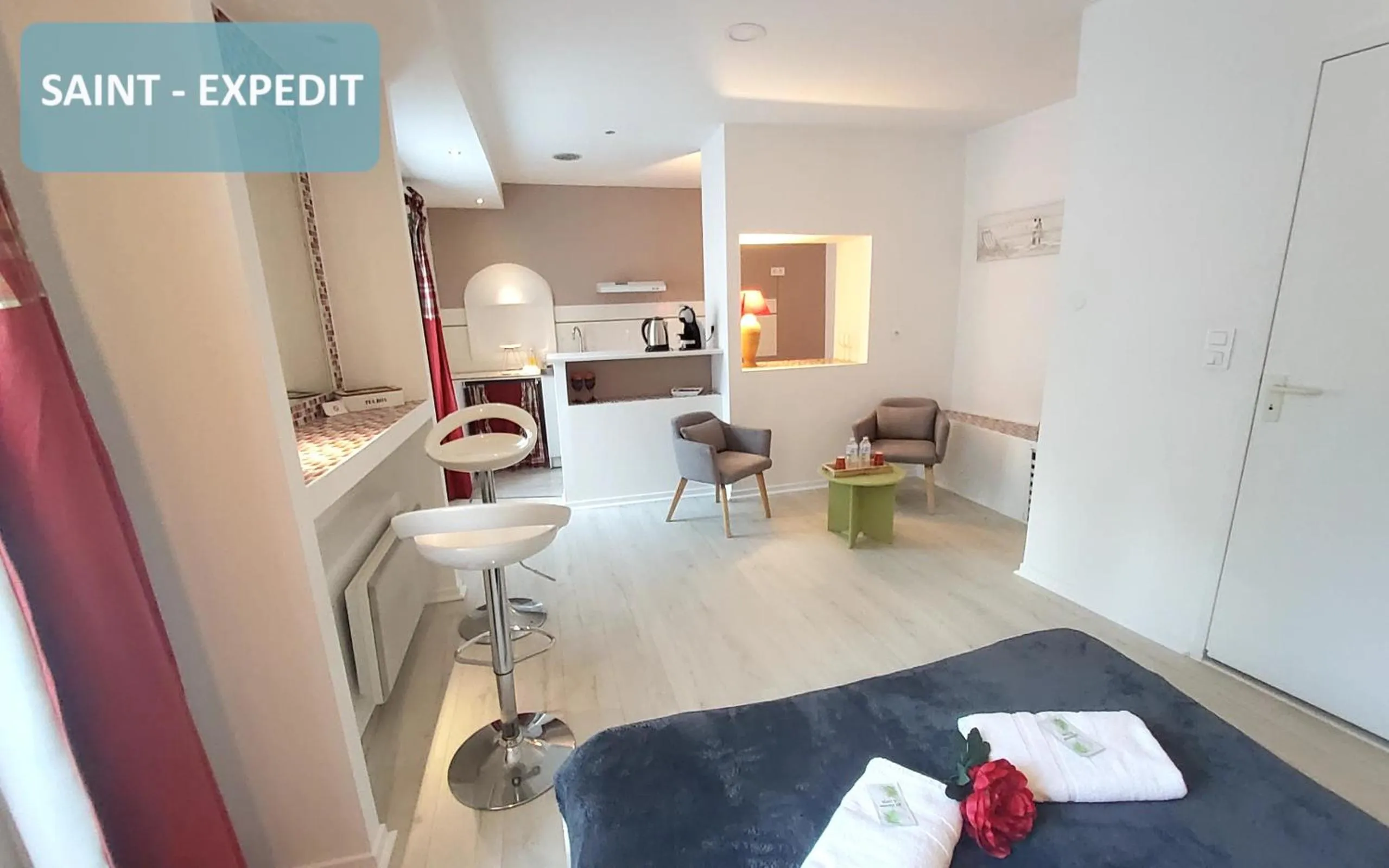 Kitchen or kitchenette in la Résidence Berceau de Bernadette - Bernadette's cradle - Near Bernadette'House