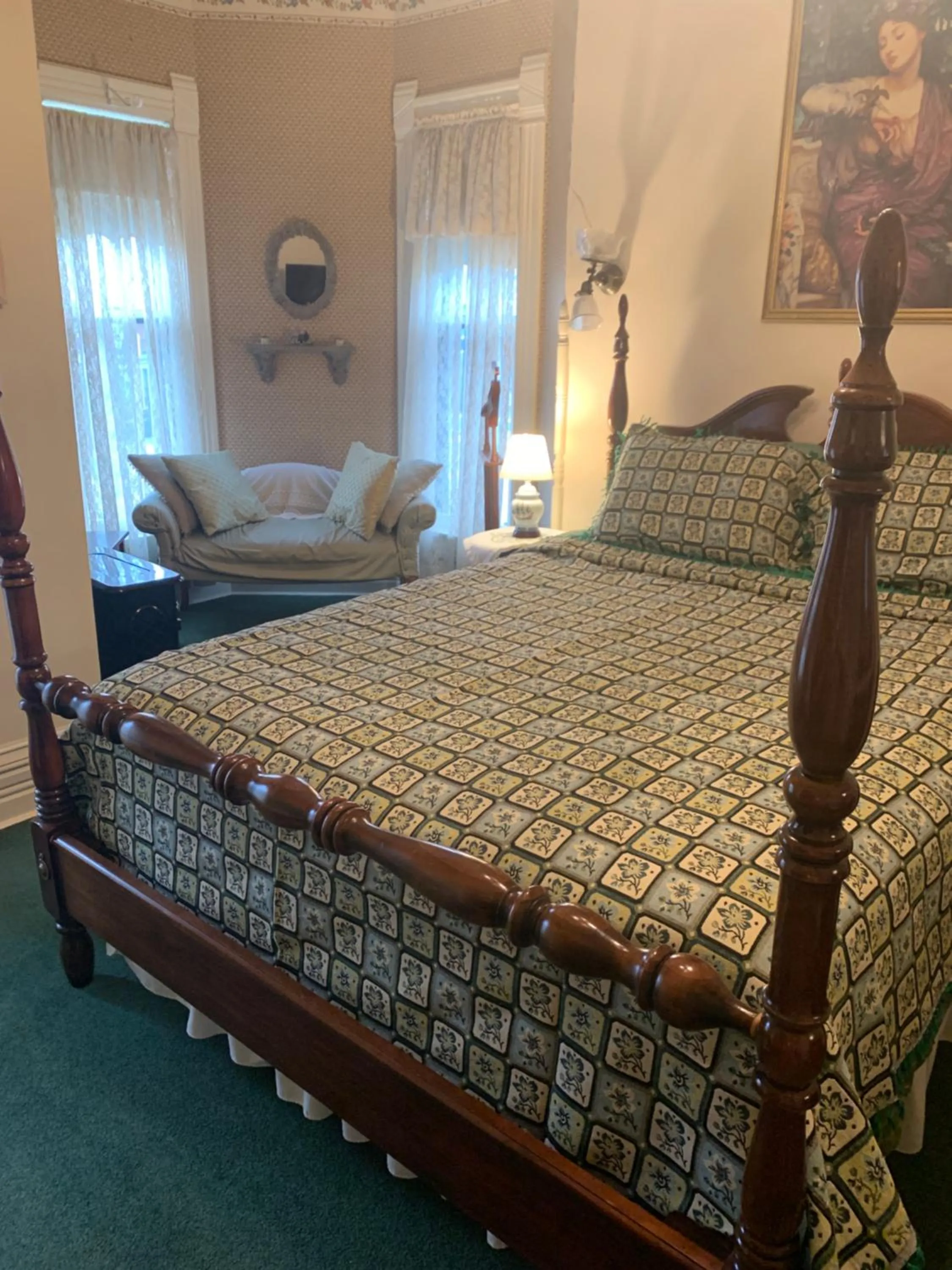 Bed in Innisfree Bed & Breakfast