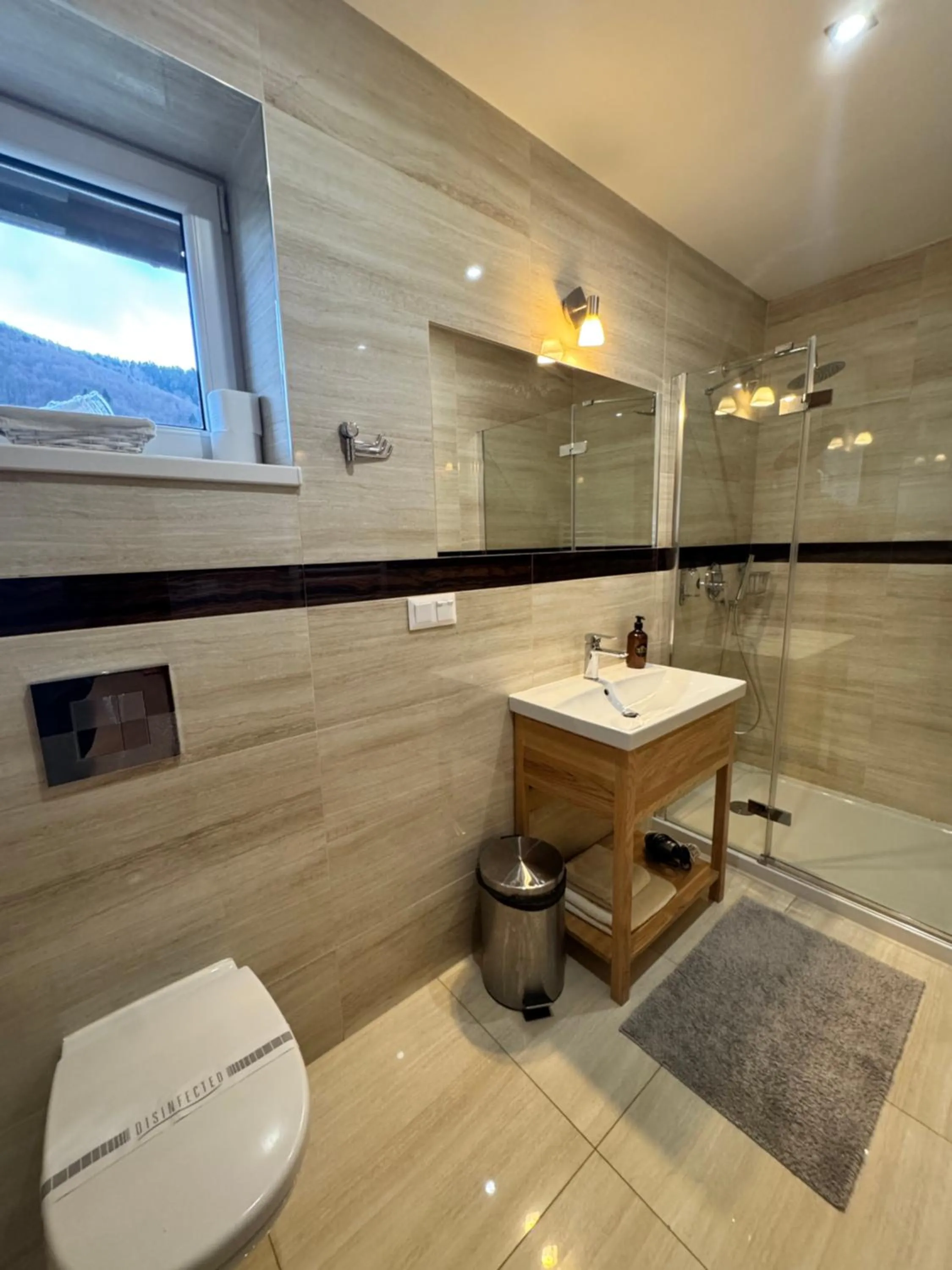 Shower in Hotel Palatín