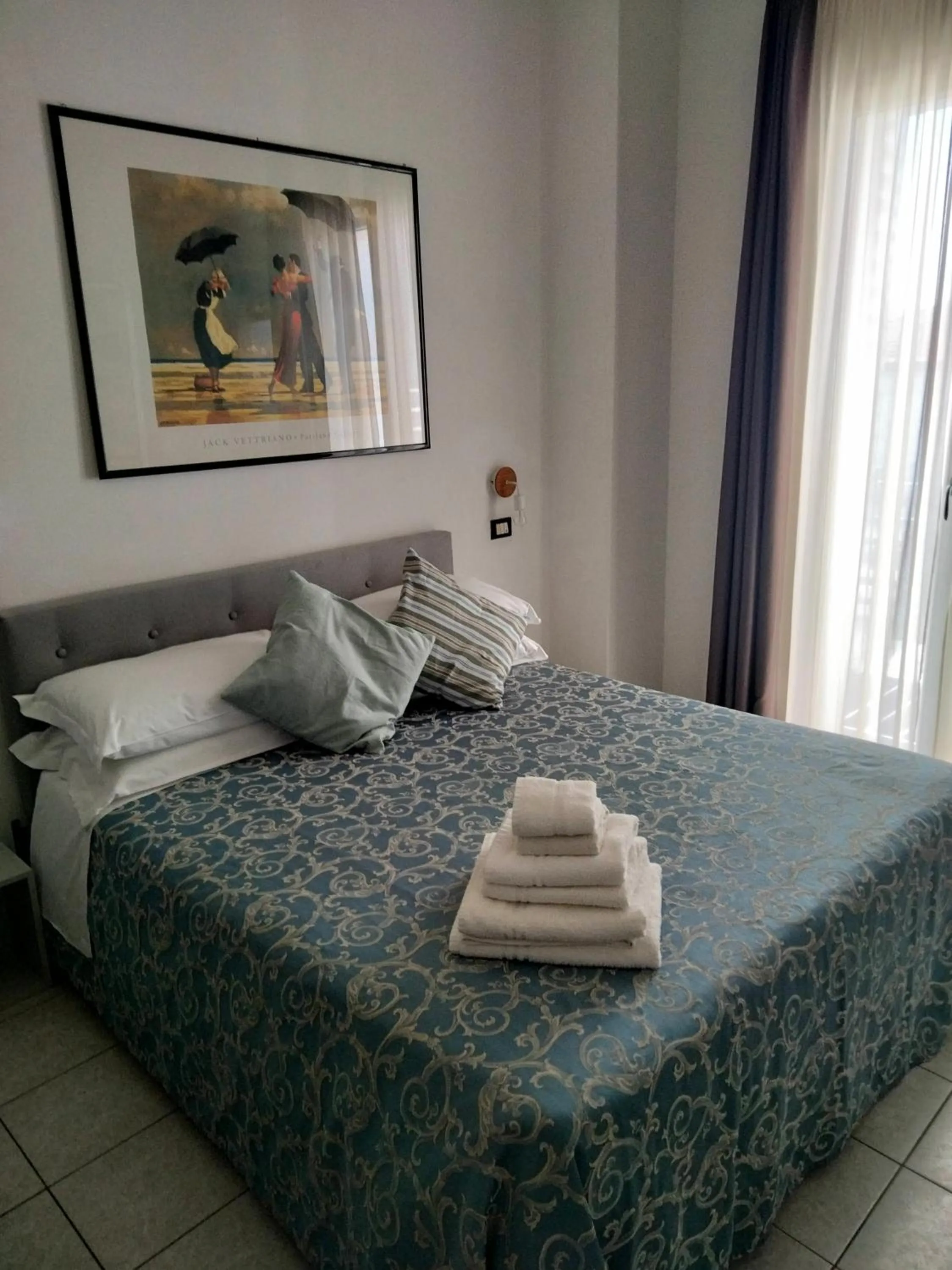 Bed in Albergo Aquila