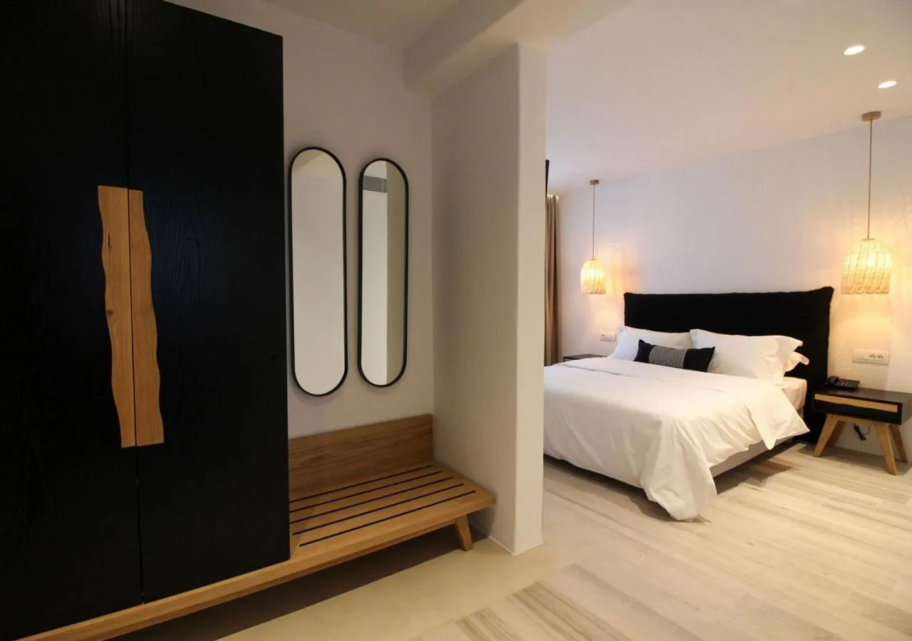 Bed in Mykonos Cactus