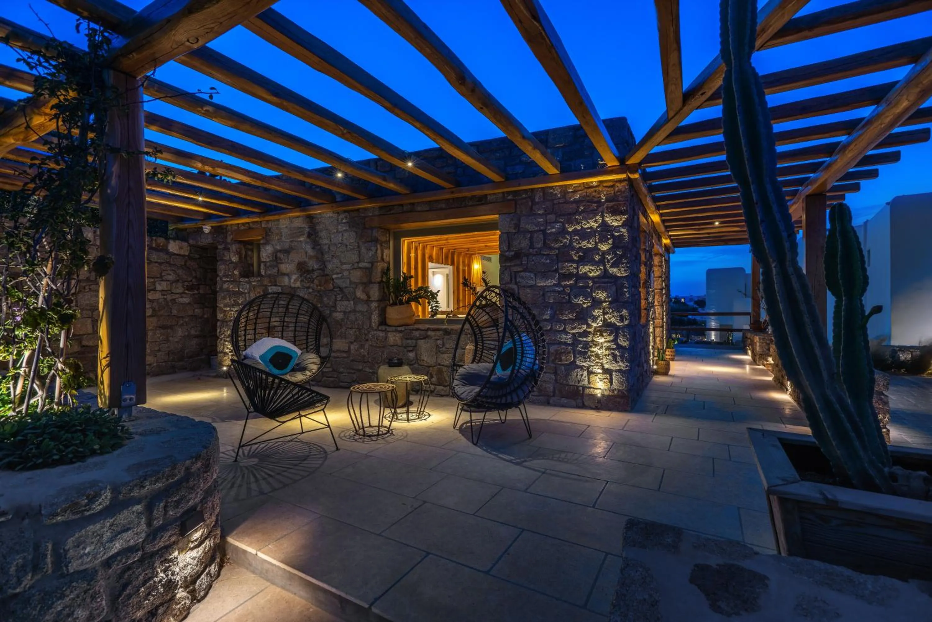 Lobby or reception in Mykonos Cactus