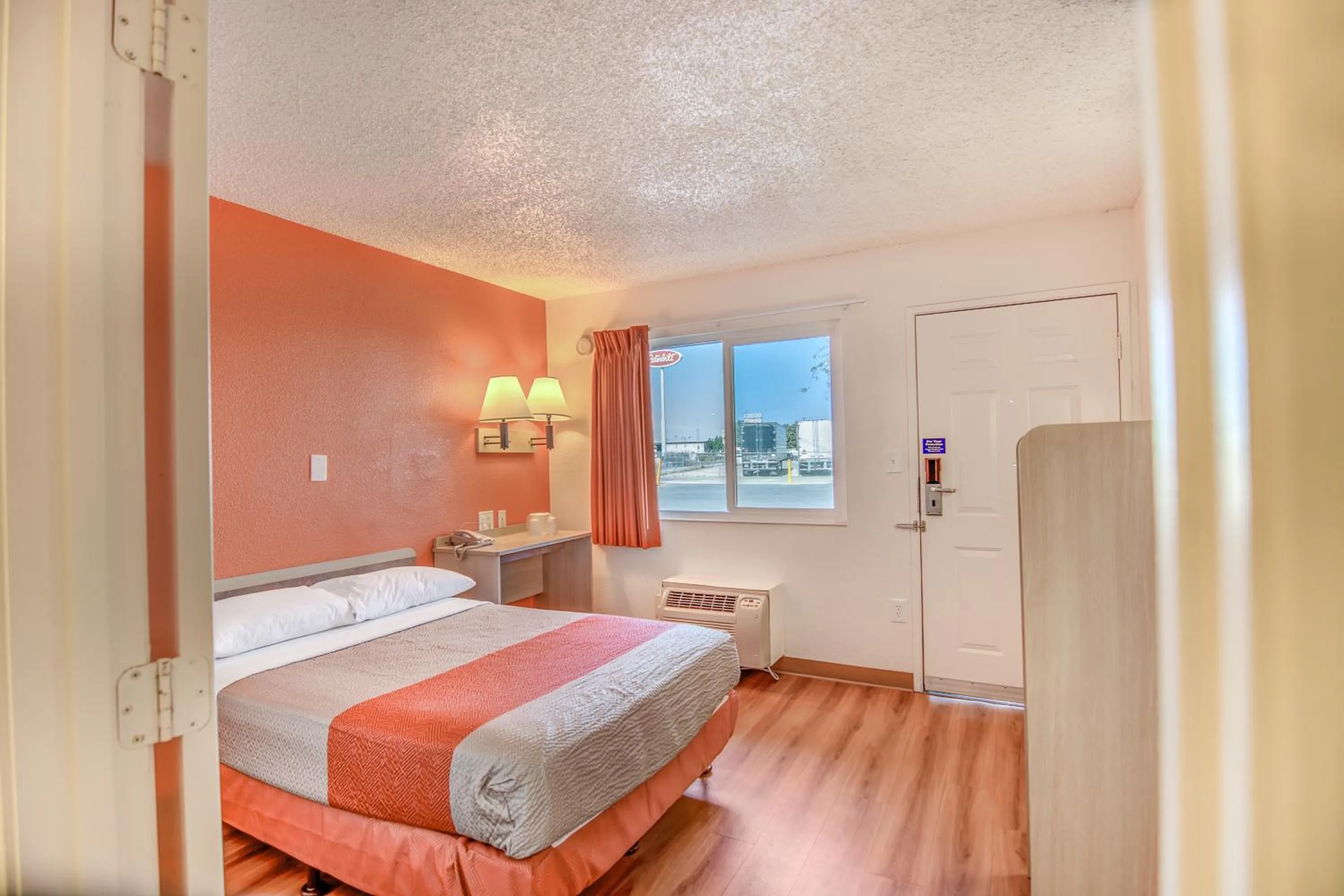 Bedroom, Bed in Motel 6-Stockton, CA - Charter Way West