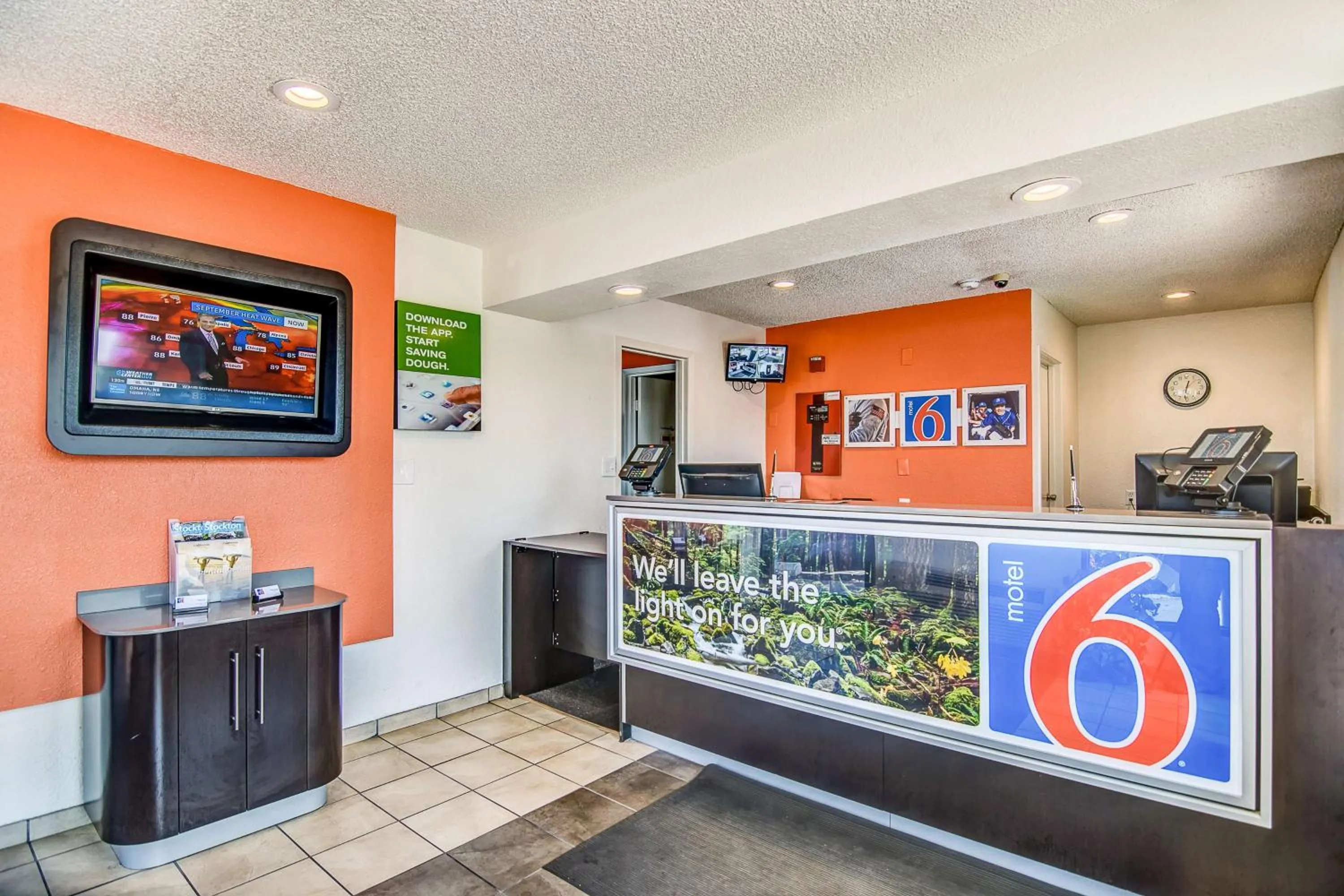 Property logo or sign in Motel 6-Stockton, CA - Charter Way West