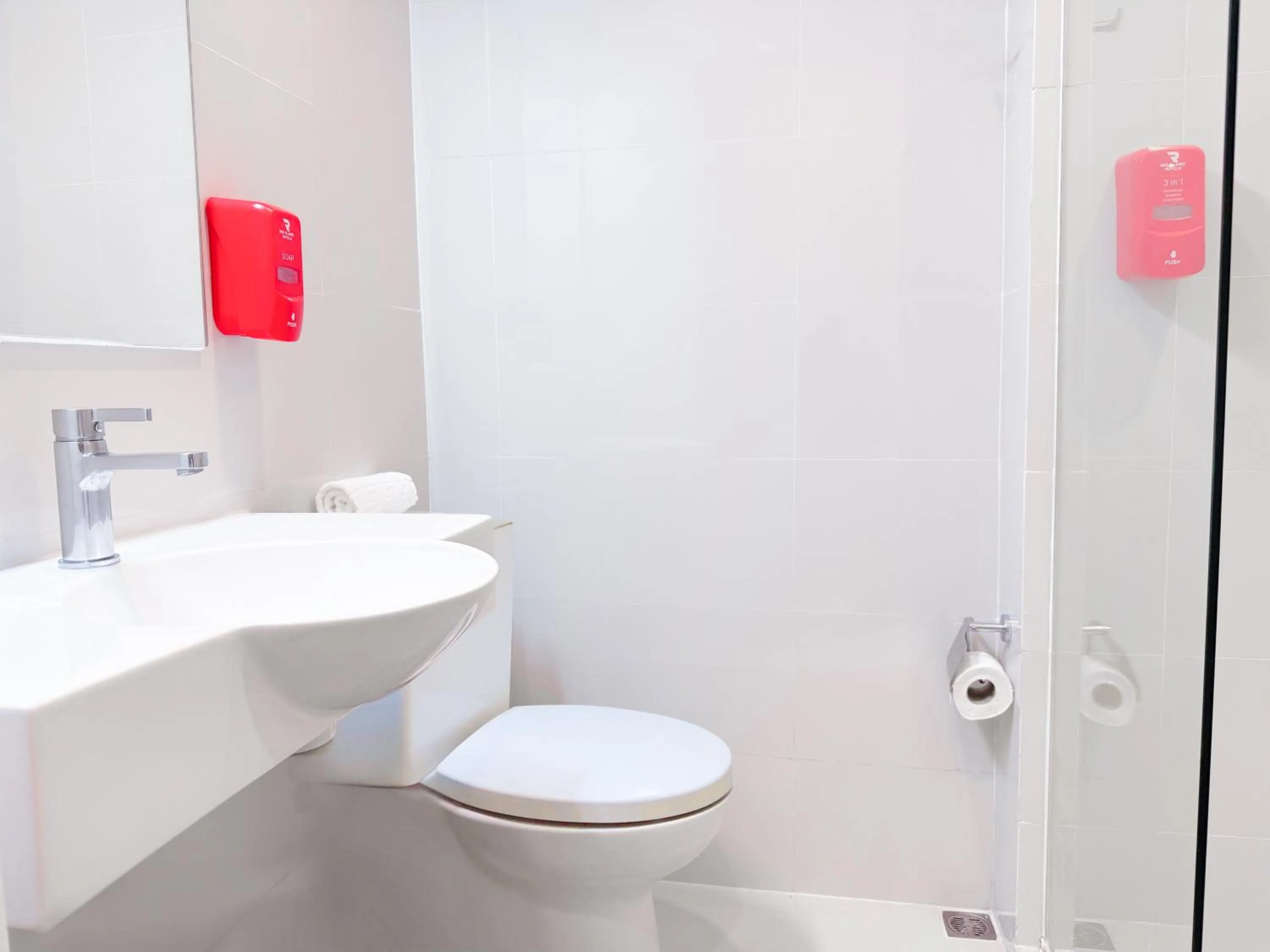 Bathroom in Red Planet Manila Malate Mabini