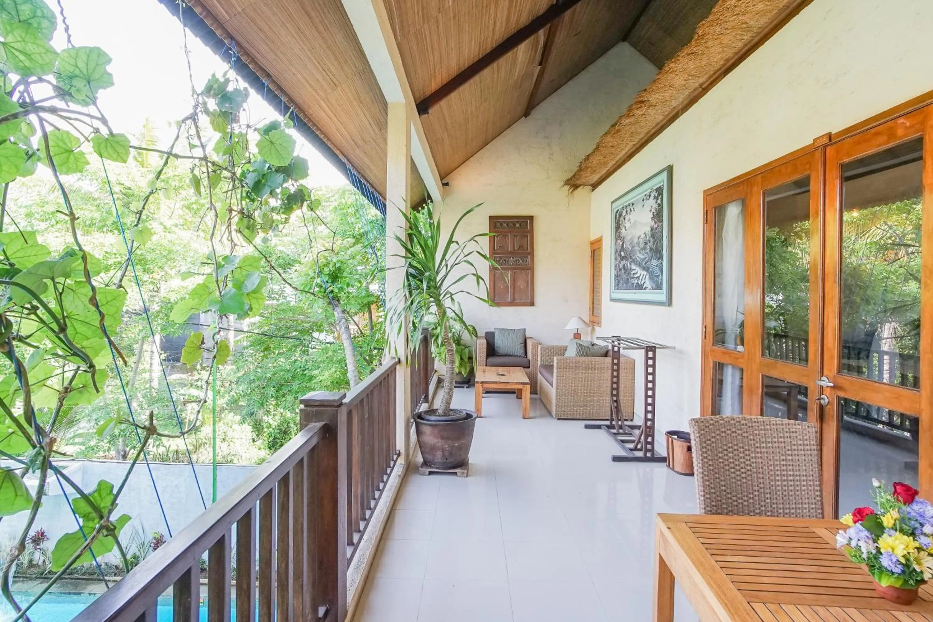 Balcony/Terrace in Villa Puriartha Ubud