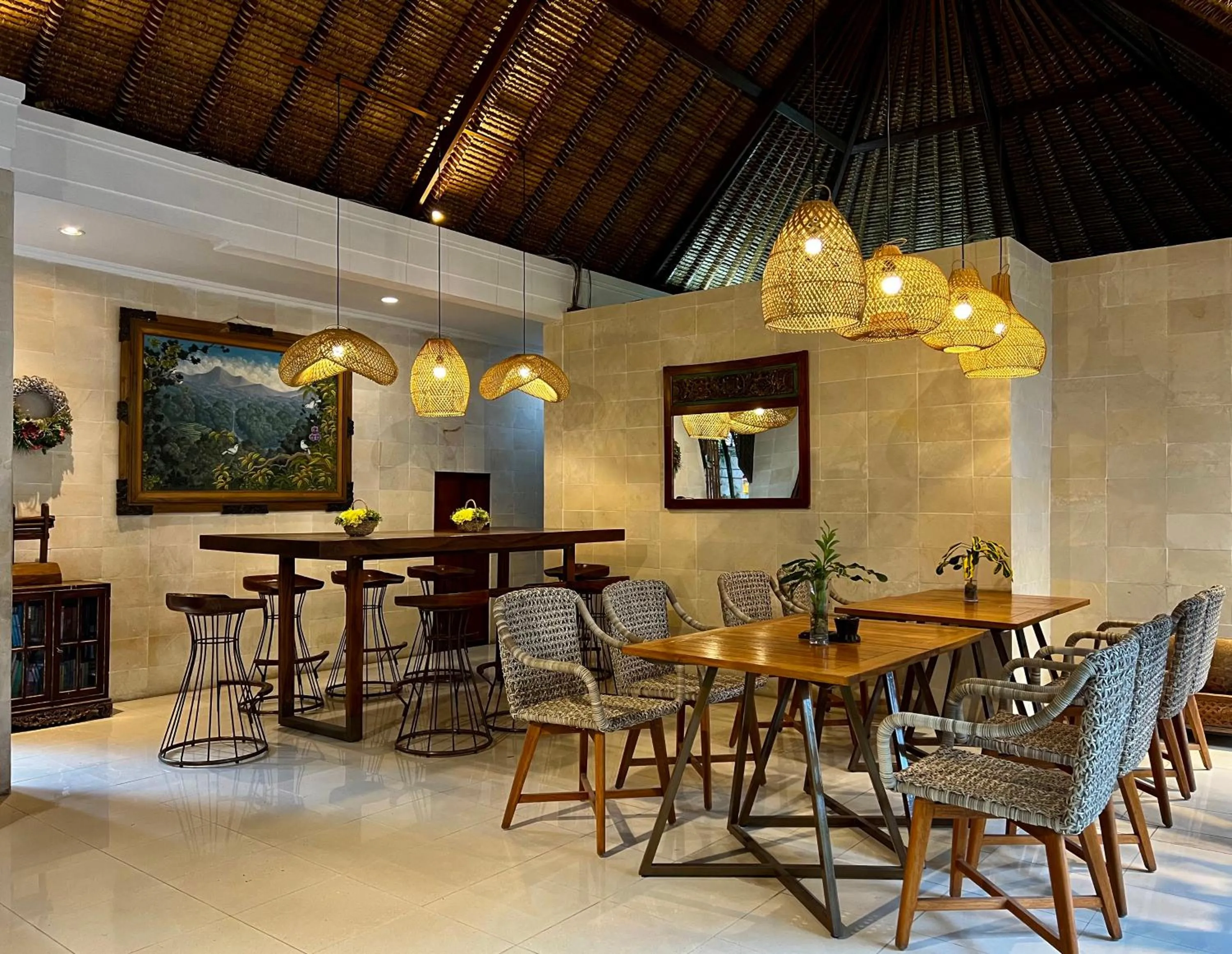 Lobby or reception in Villa Puriartha Ubud