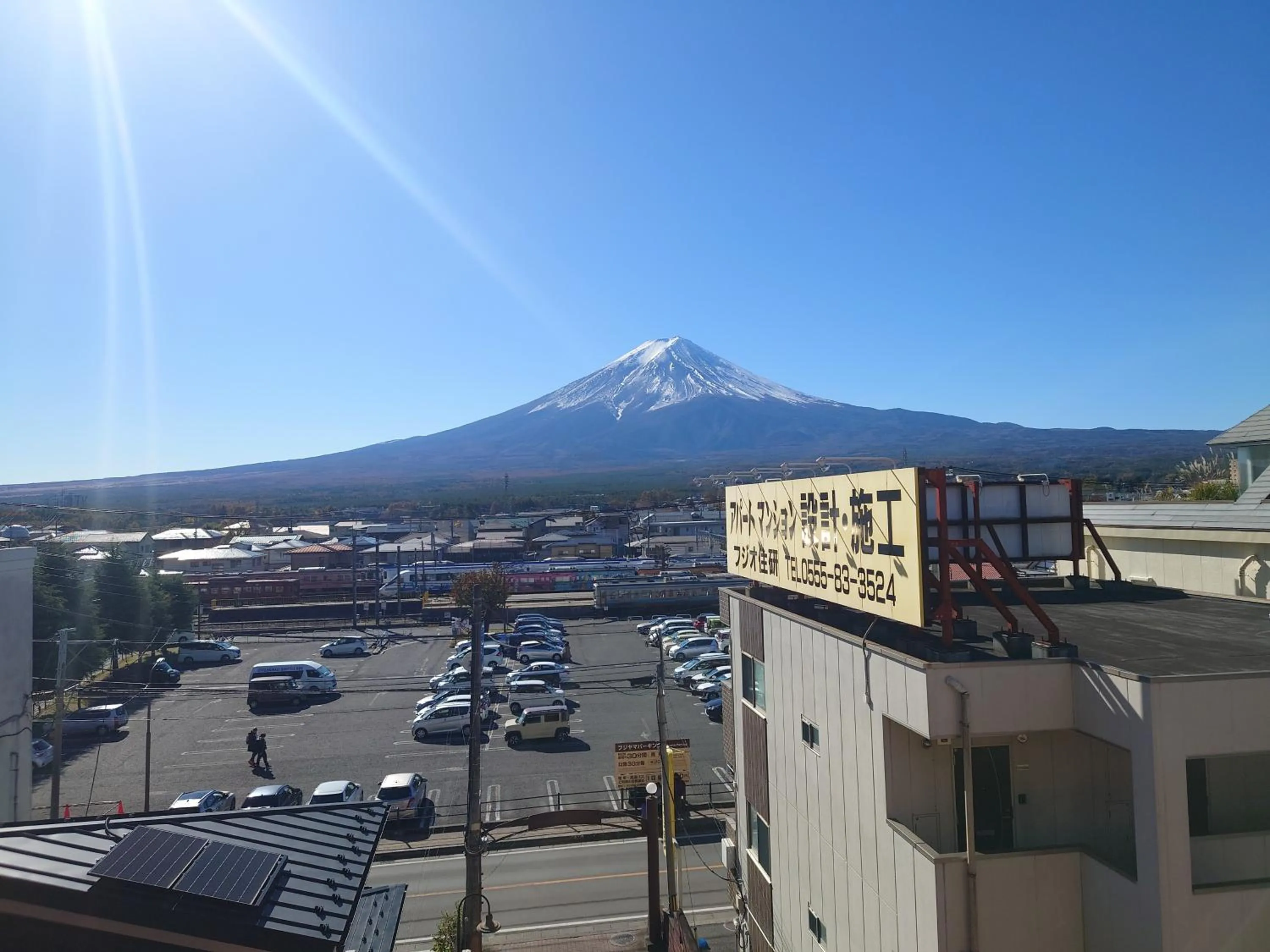 Mountain view in Plaza Inn Kawaguchiko