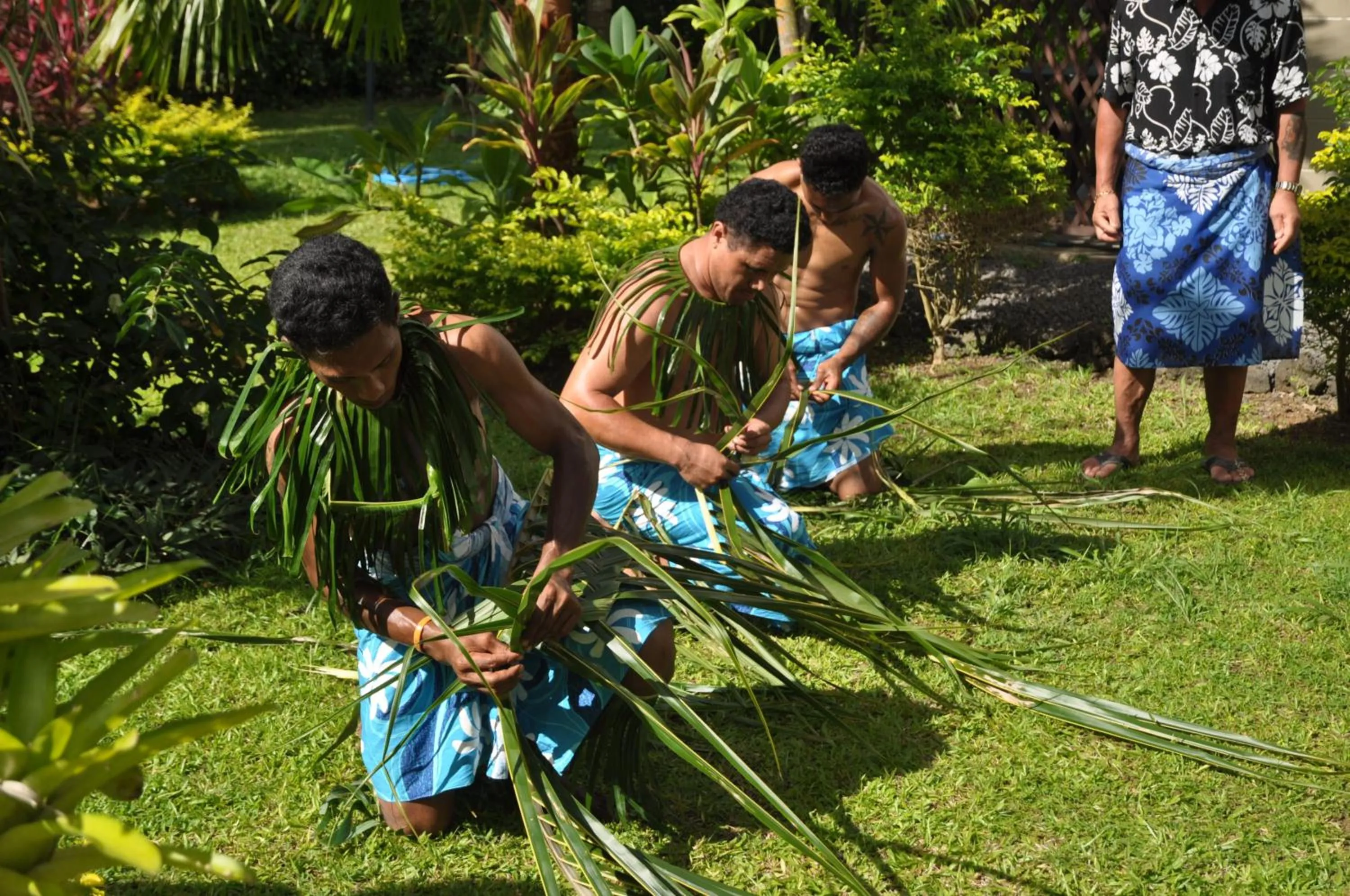 Garden in The Samoan Outrigger Hotel