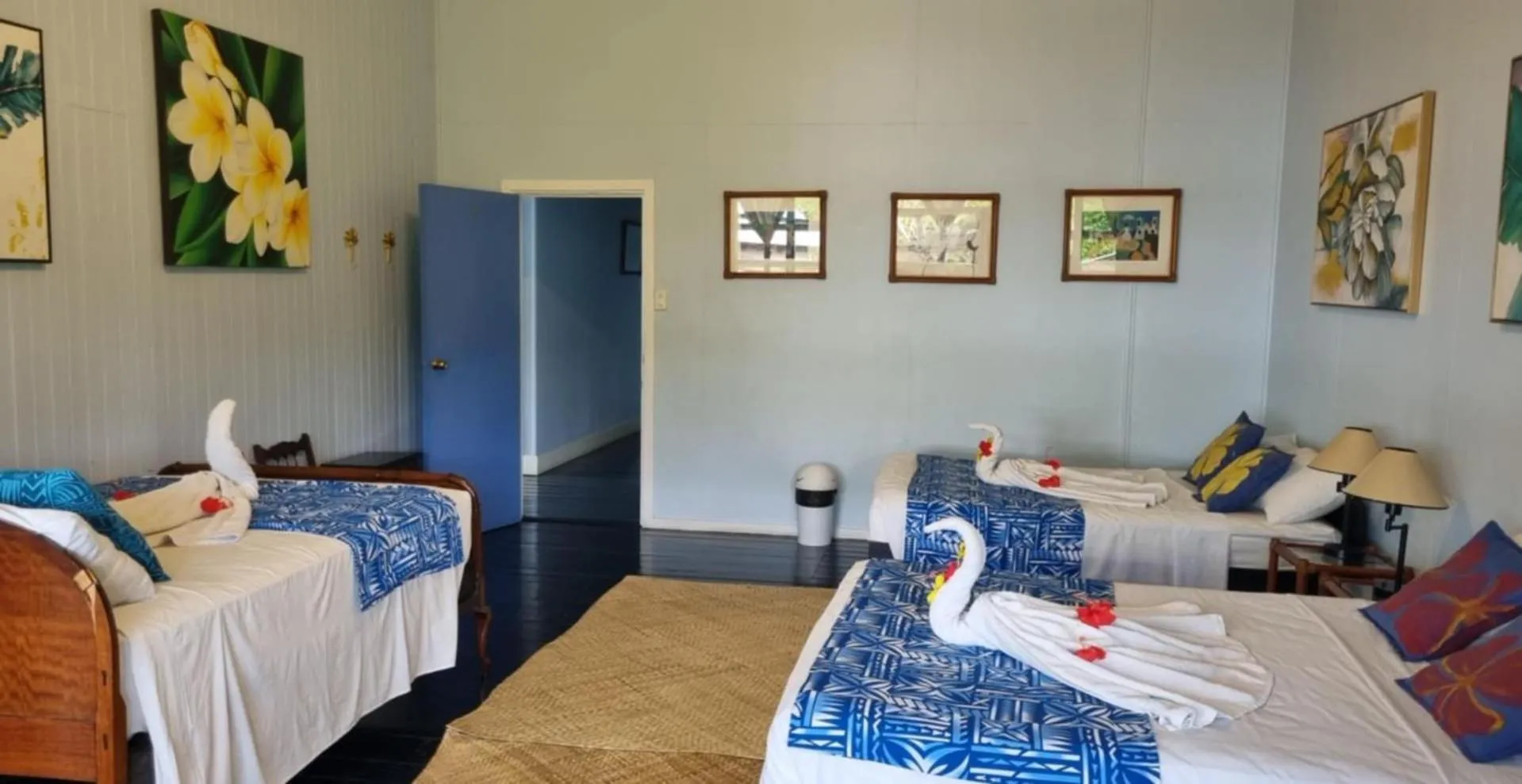 Bed in The Samoan Outrigger Hotel