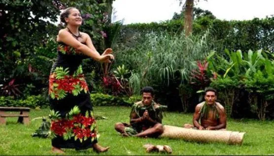 People in The Samoan Outrigger Hotel