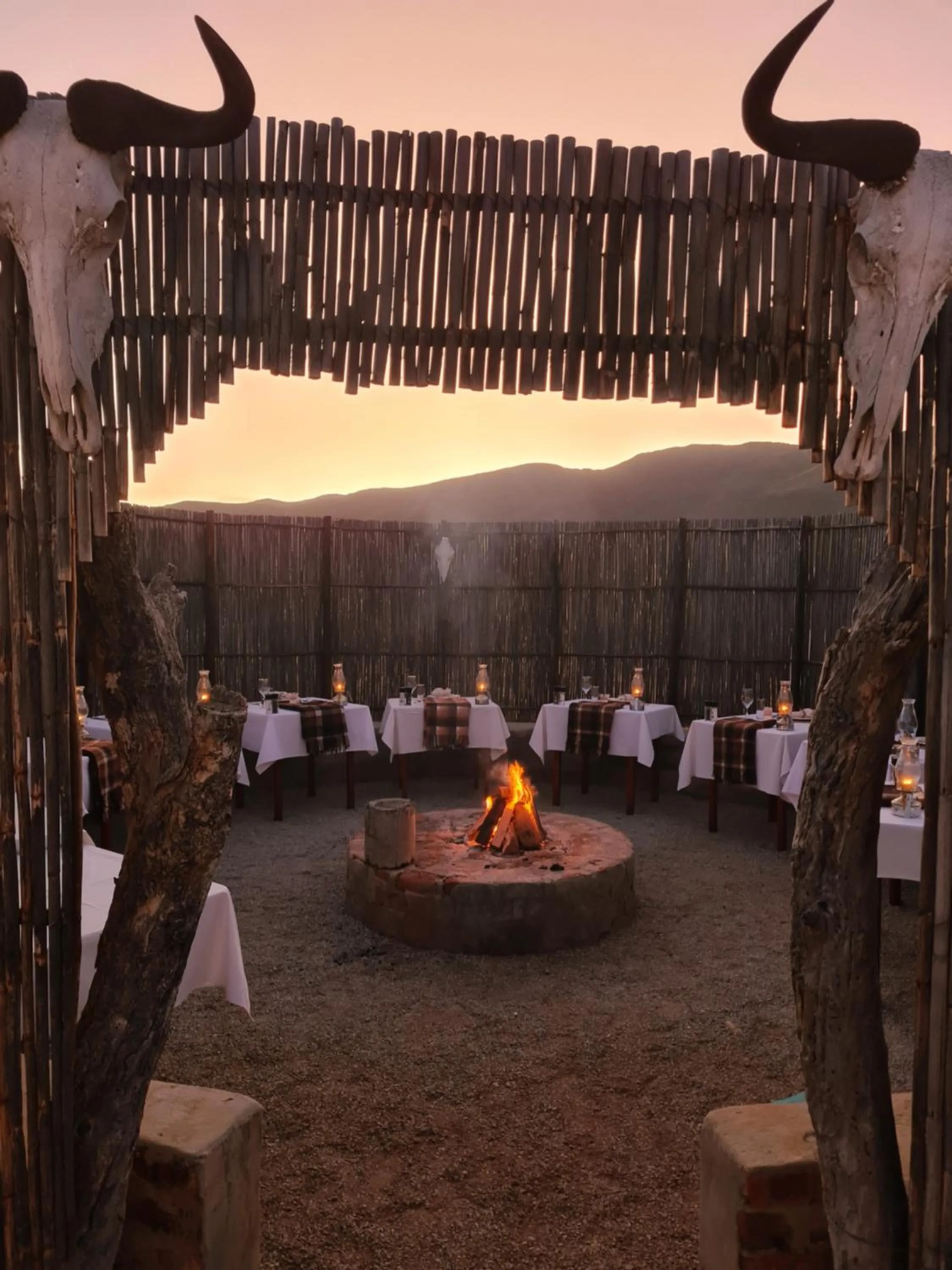 Dinner in African Game Lodge