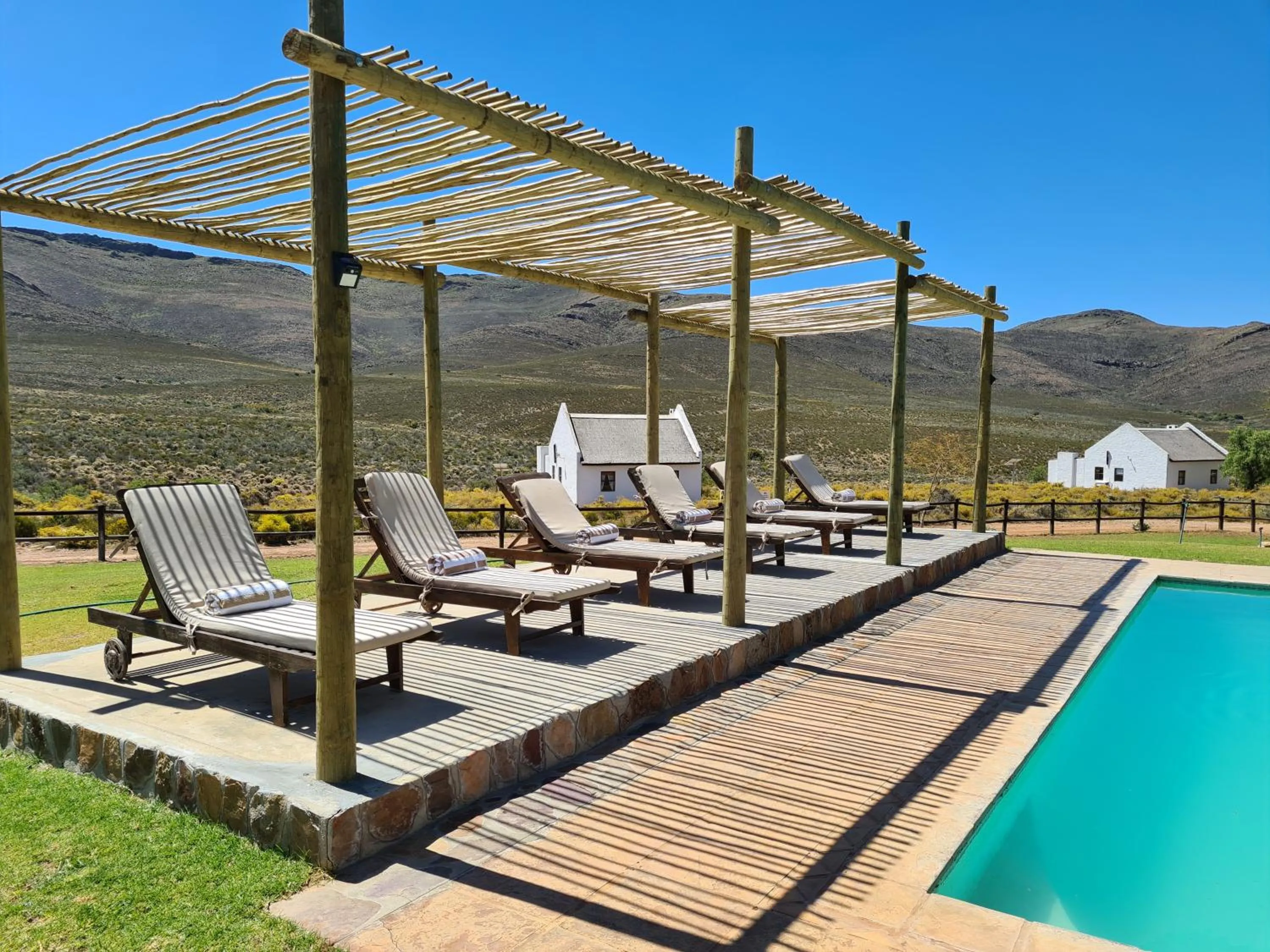 Swimming pool in African Game Lodge