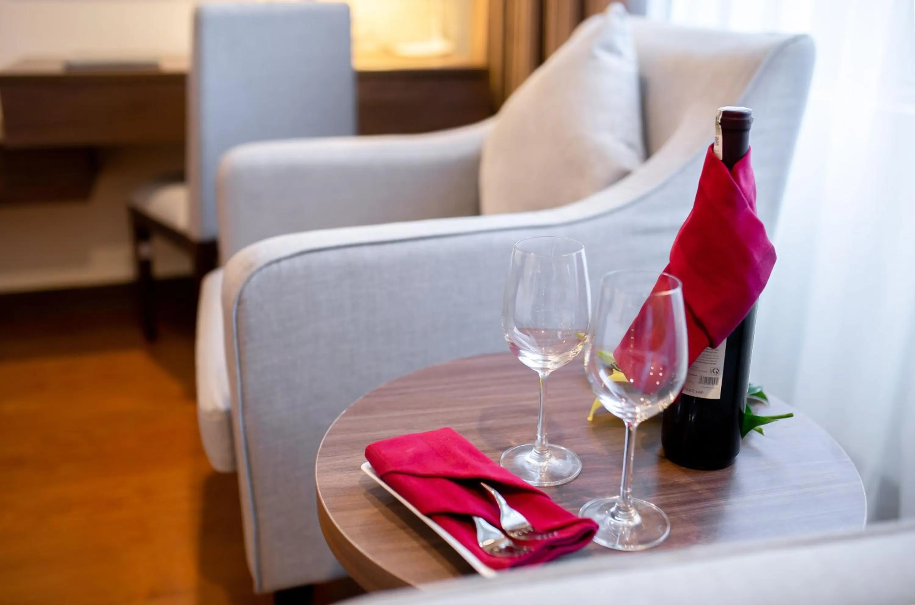 Seating area in Muong Thanh Sapa Hotel