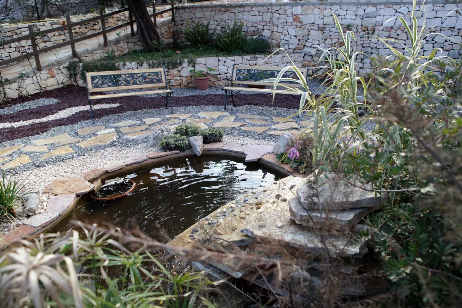 Patio in Bed and Breakfast La Casetta