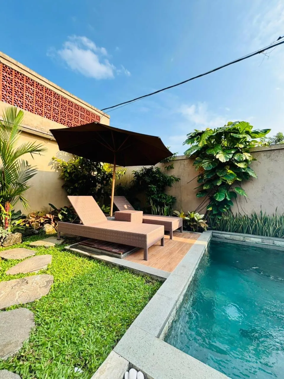 sunbed in Uma Galih Ubud Villa