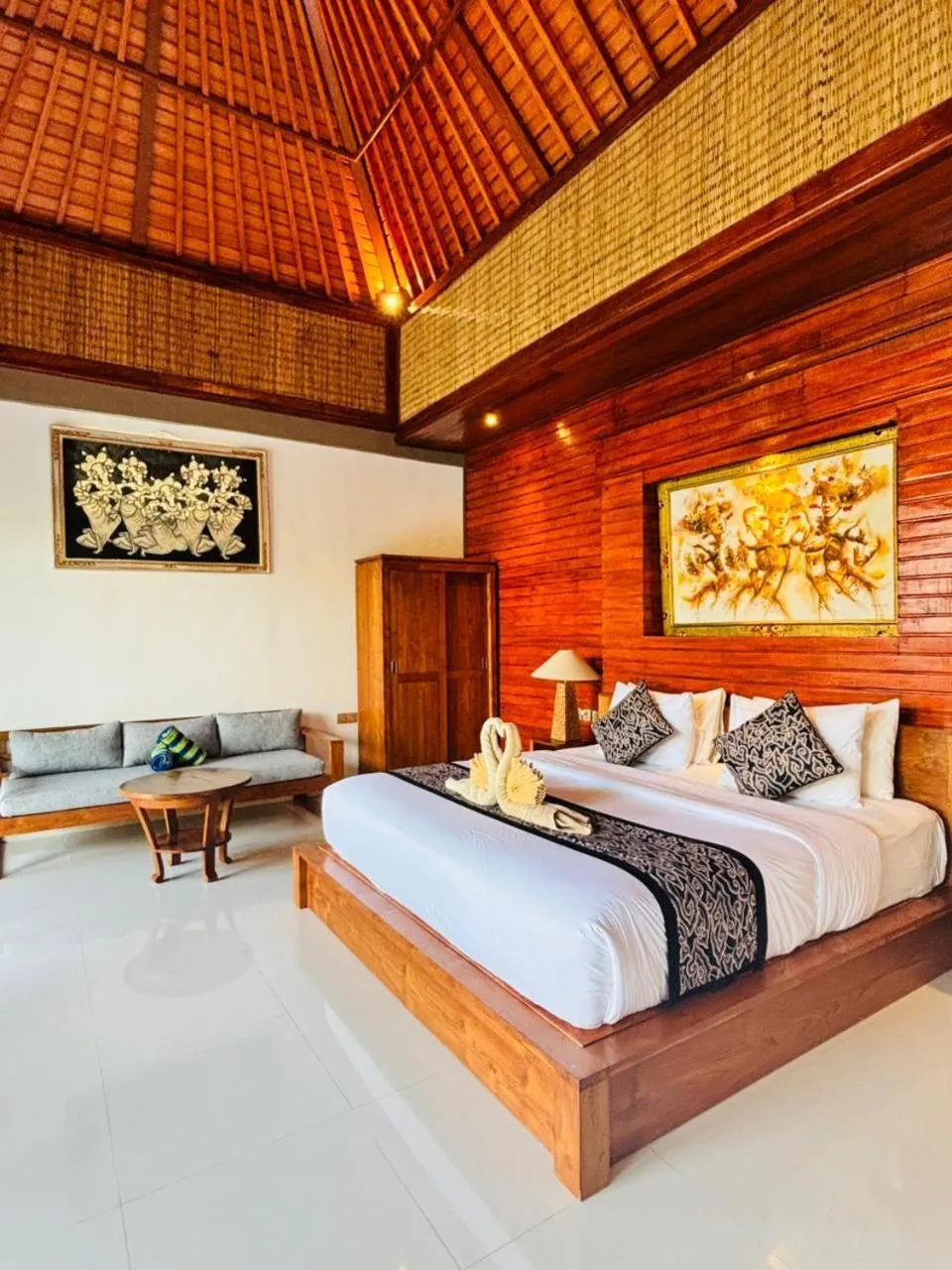 Bedroom, Bed in Uma Galih Ubud Villa