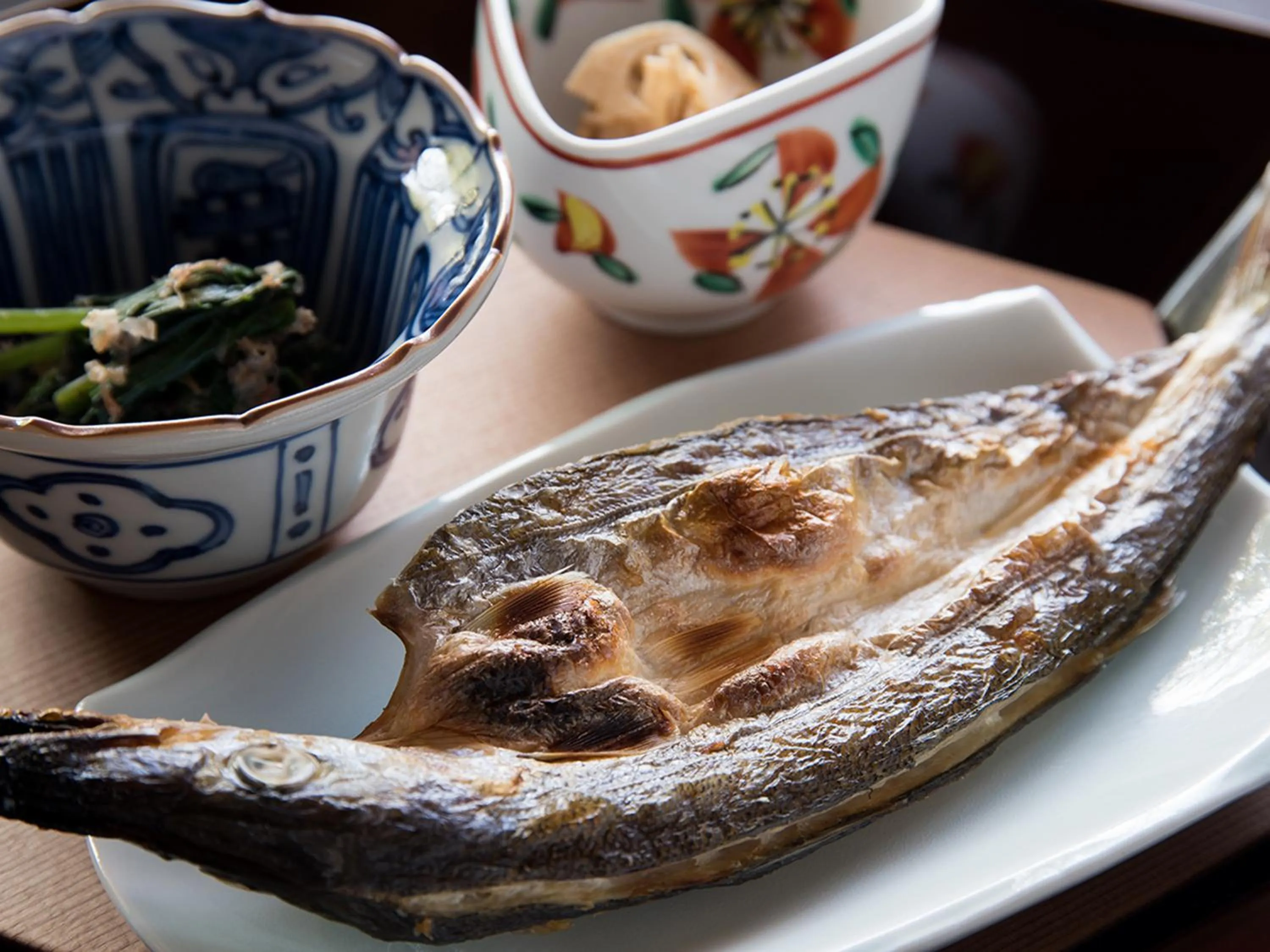 Asian breakfast in Auberge Yusura