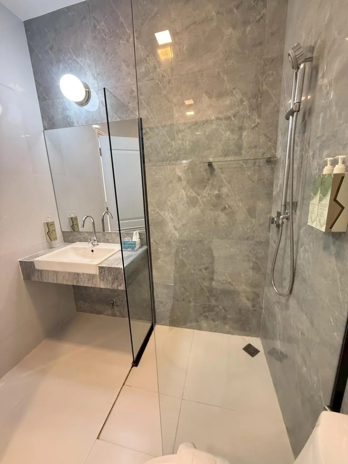 Shower in La Riva Boutique Hotel