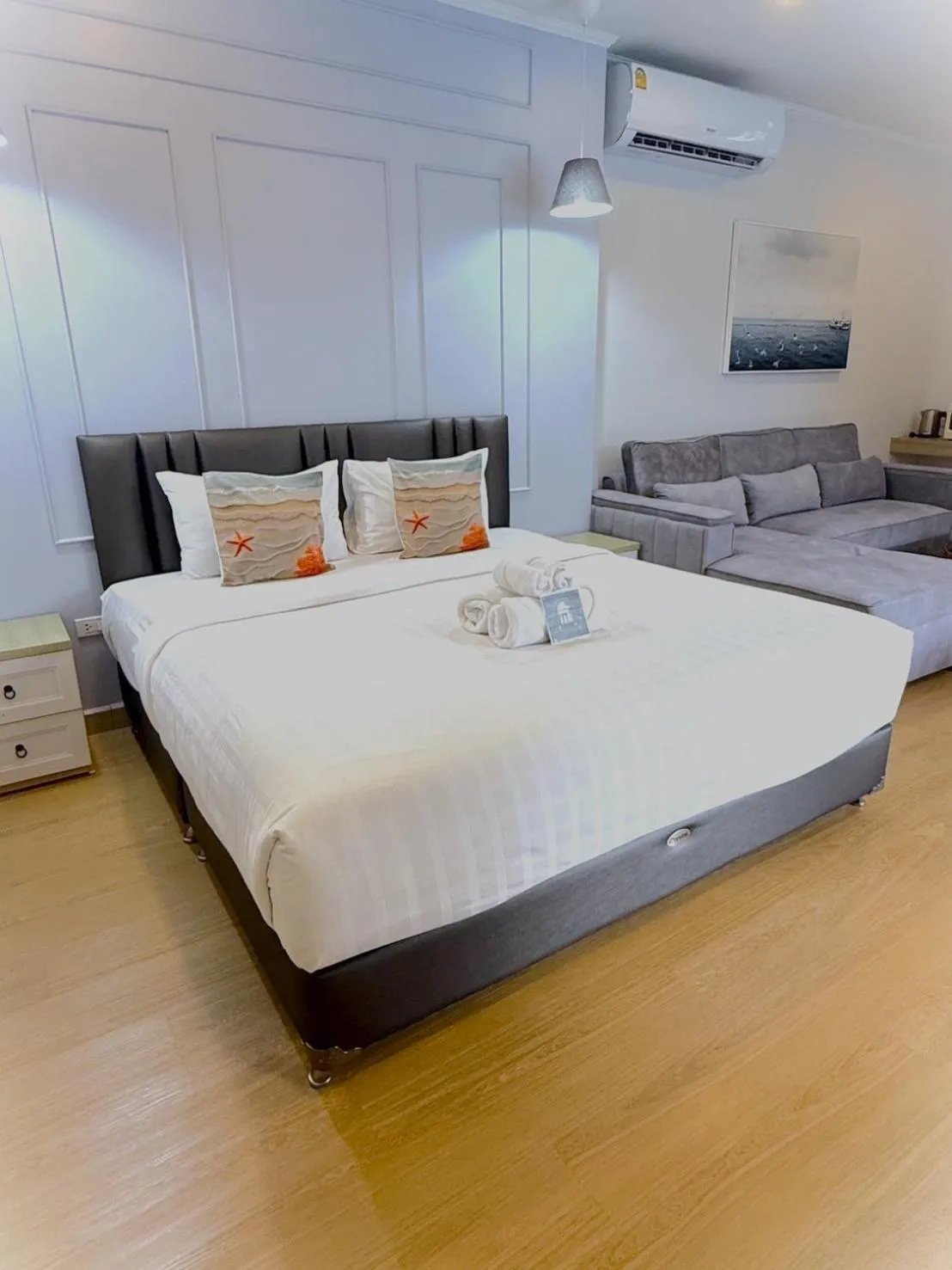 Bed in La Riva Boutique Hotel