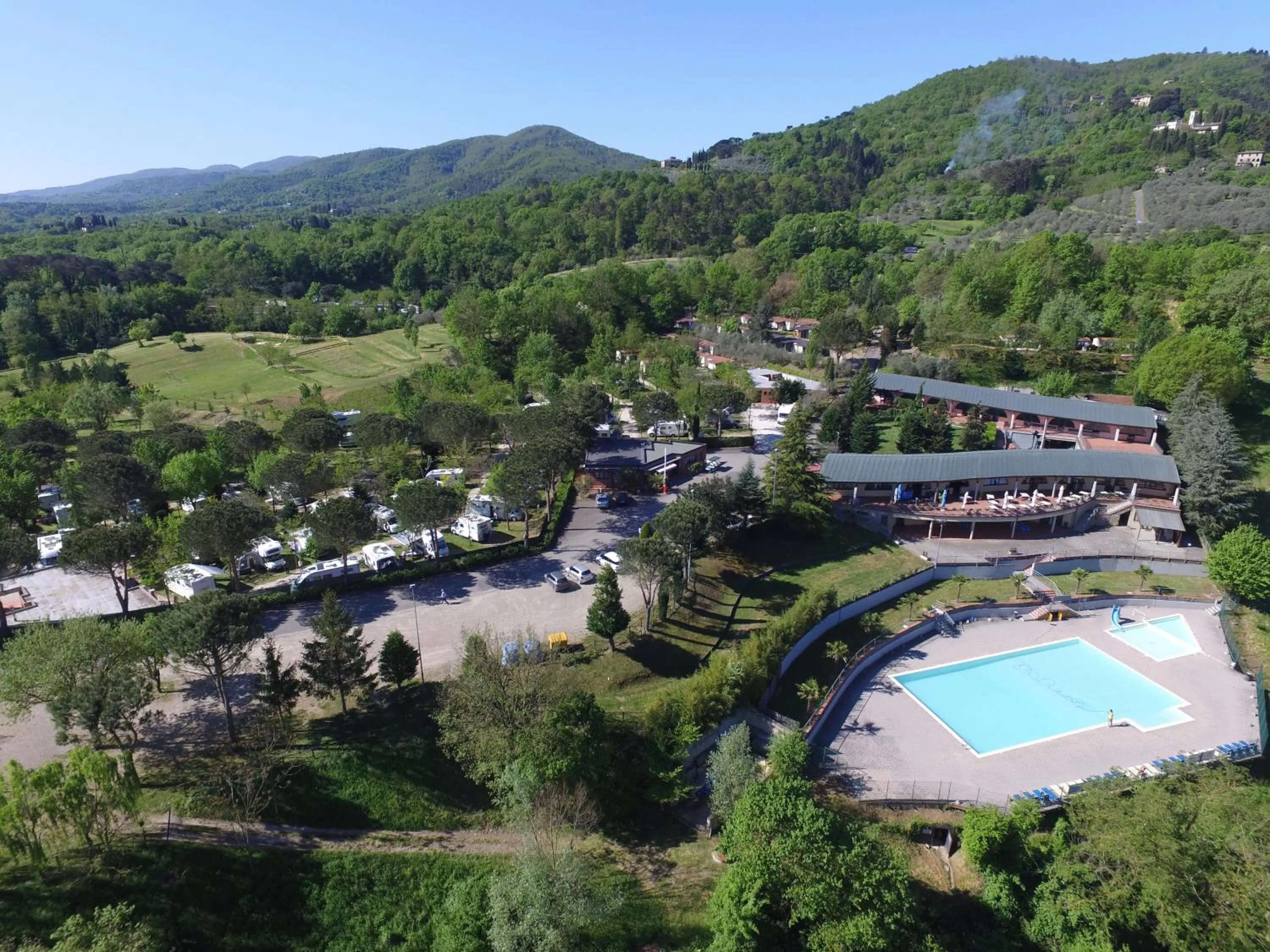 Bird's eye view in Camping Village Il Poggetto