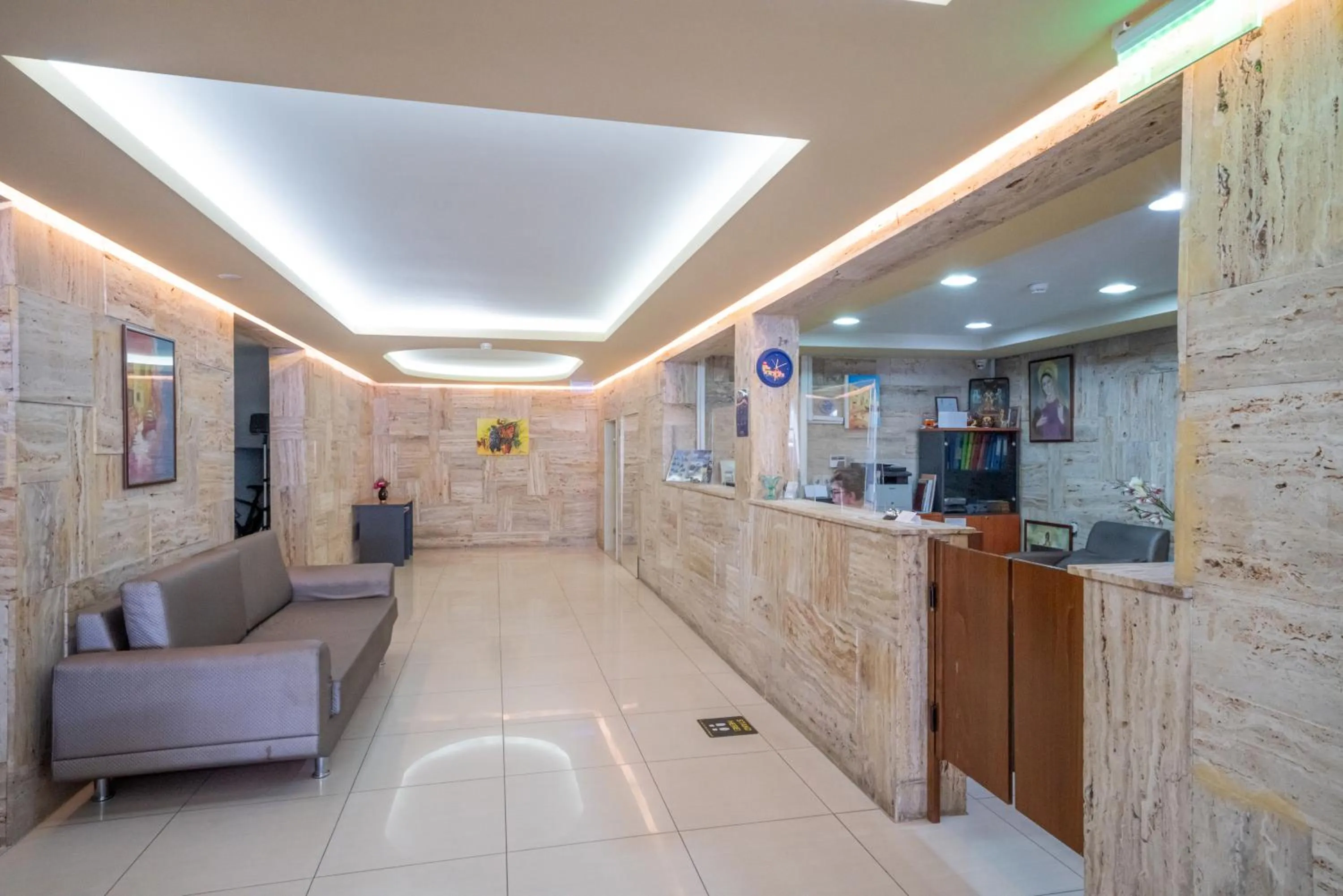 Lobby or reception in Hotel Olympion