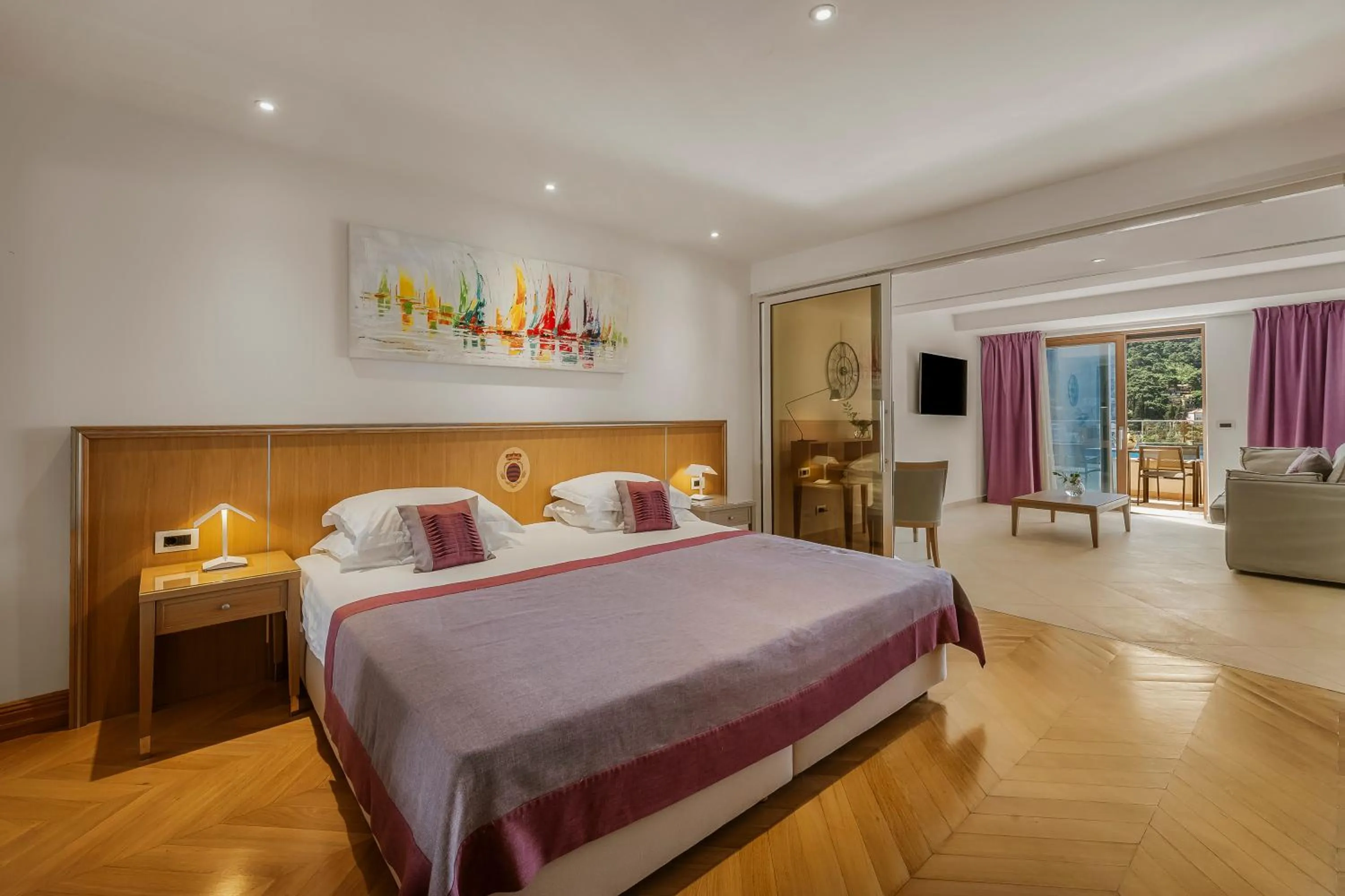 Bedroom, Bed in Villa Malo More