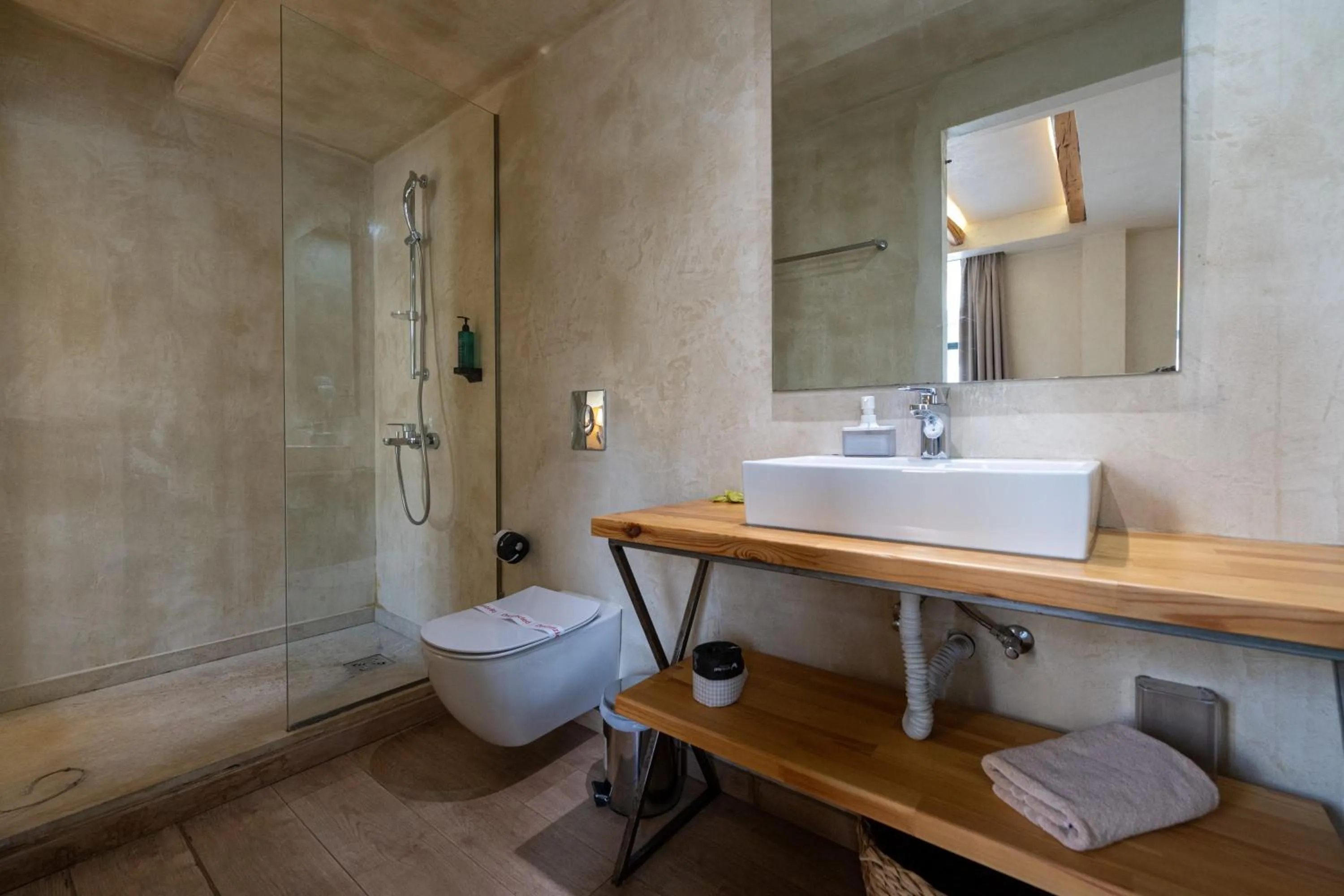 Toilet in Panellinion Luxury Rooms