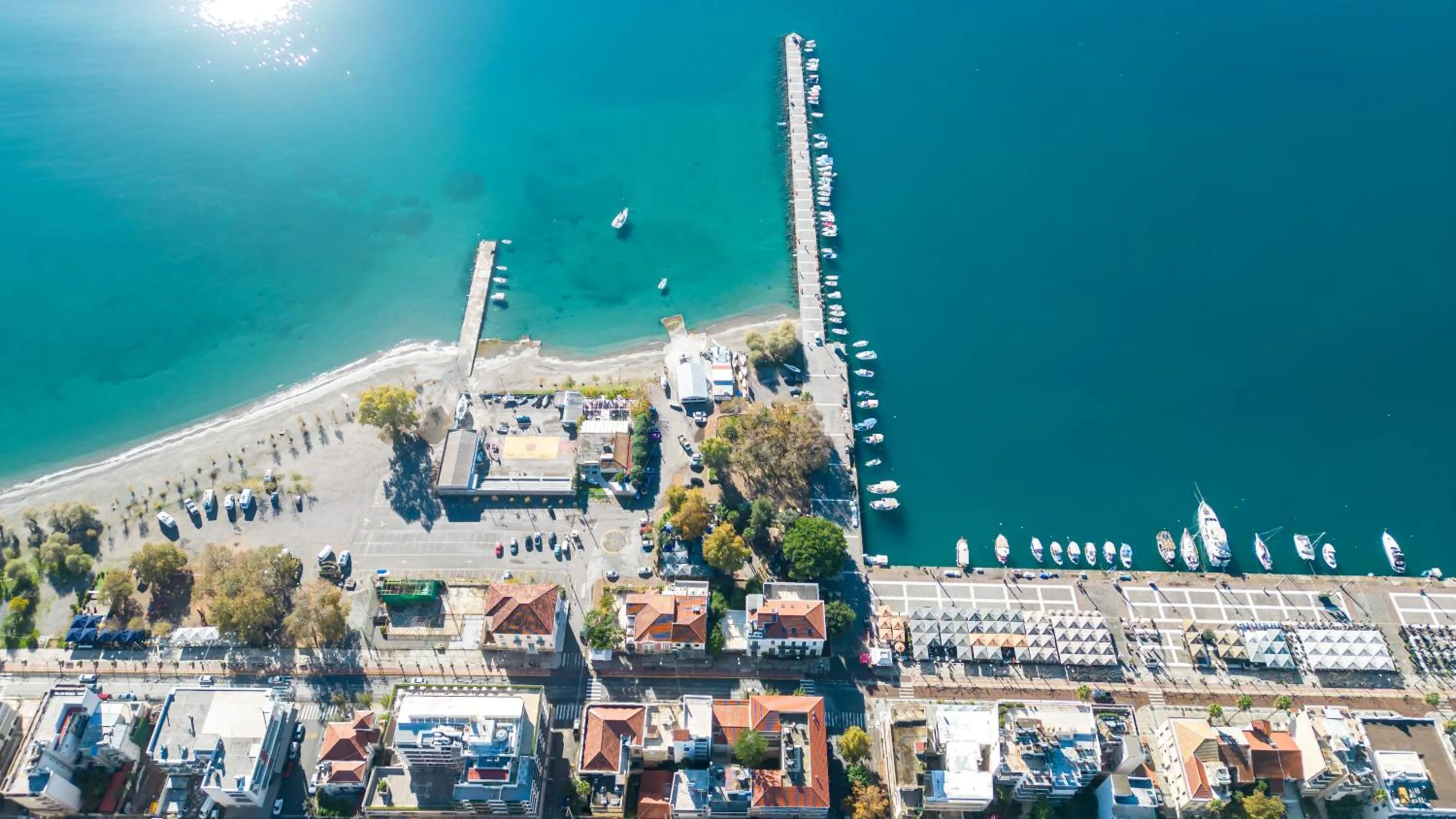 Bird's eye view in Panellinion Luxury Rooms