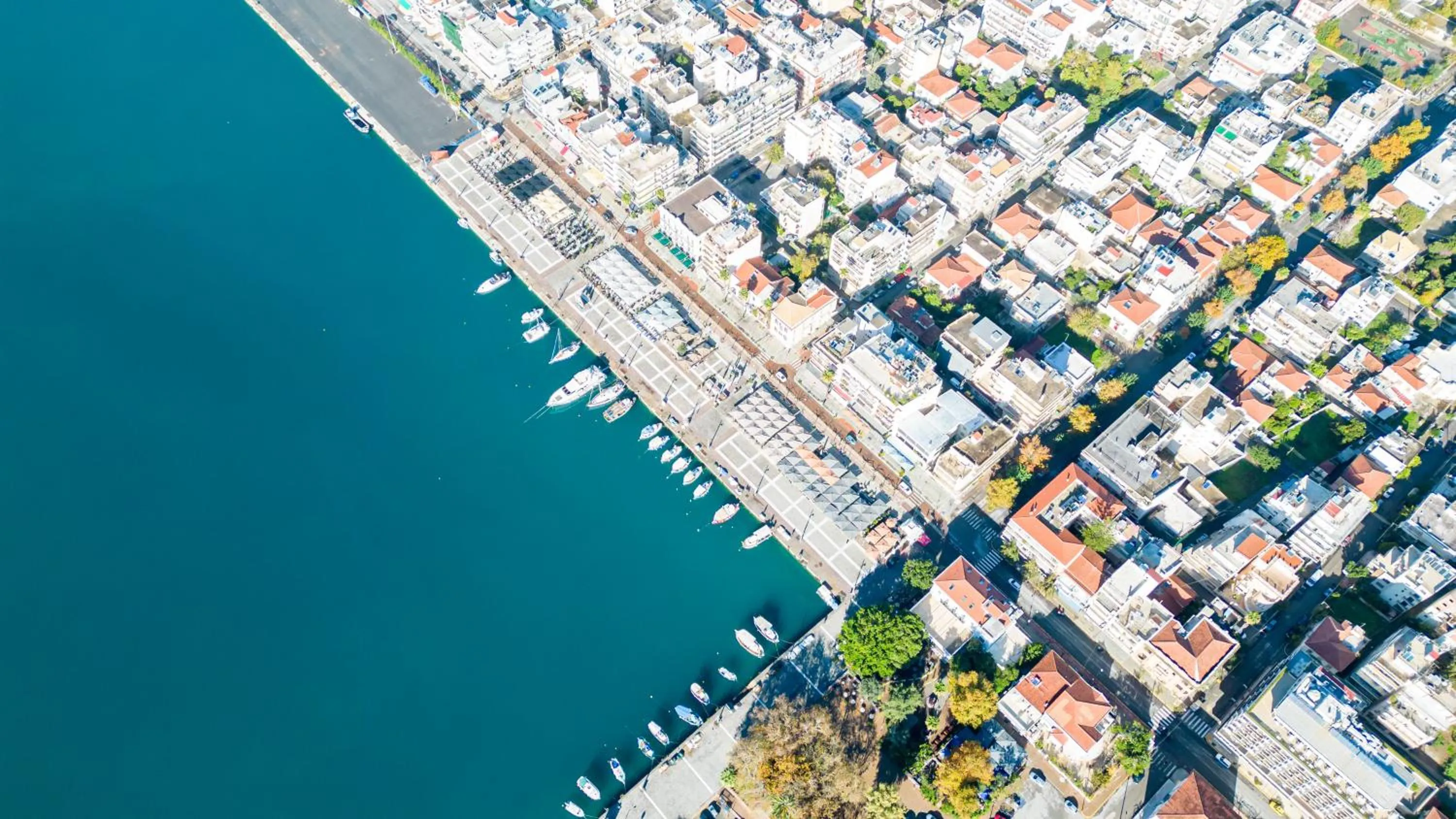 Bird's eye view in Panellinion Luxury Rooms
