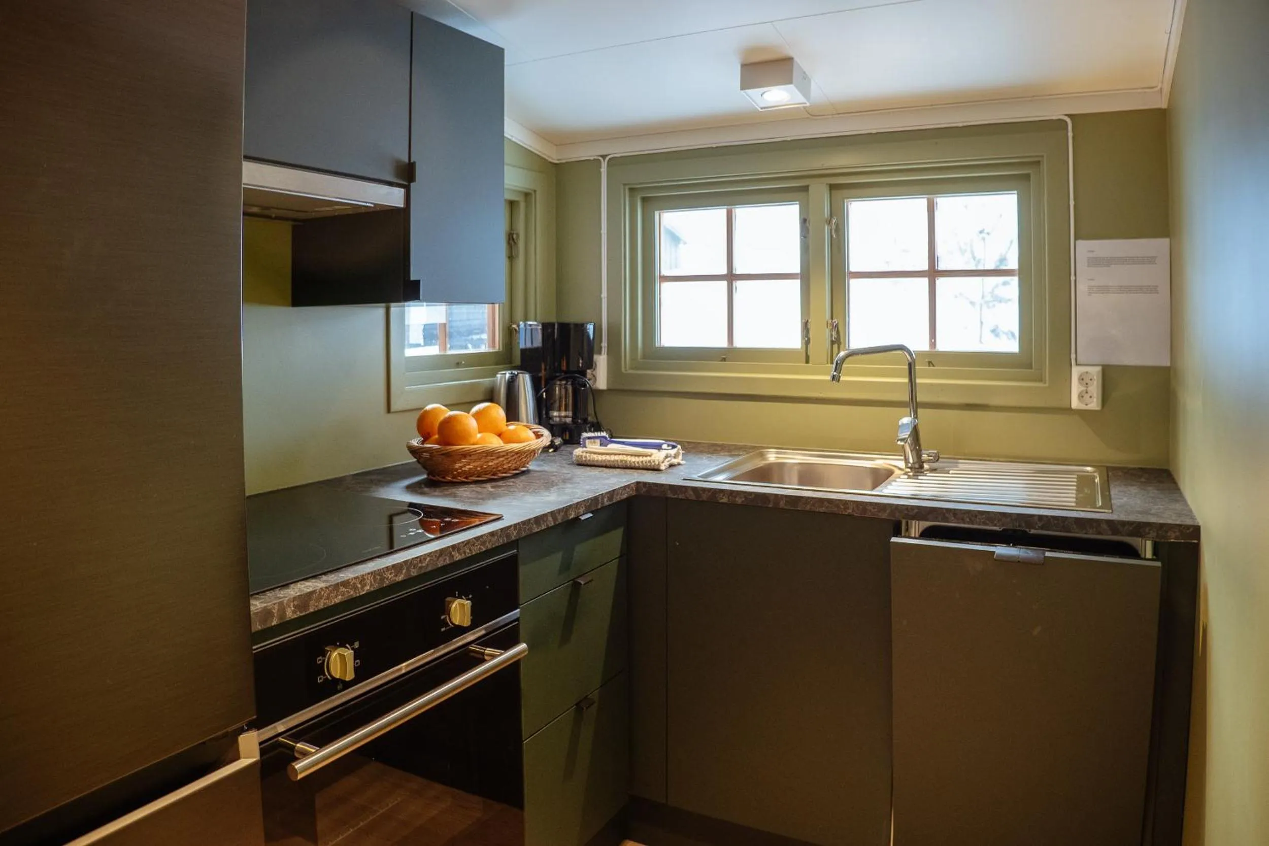 Kitchen or kitchenette in Hunderfossen Cottages