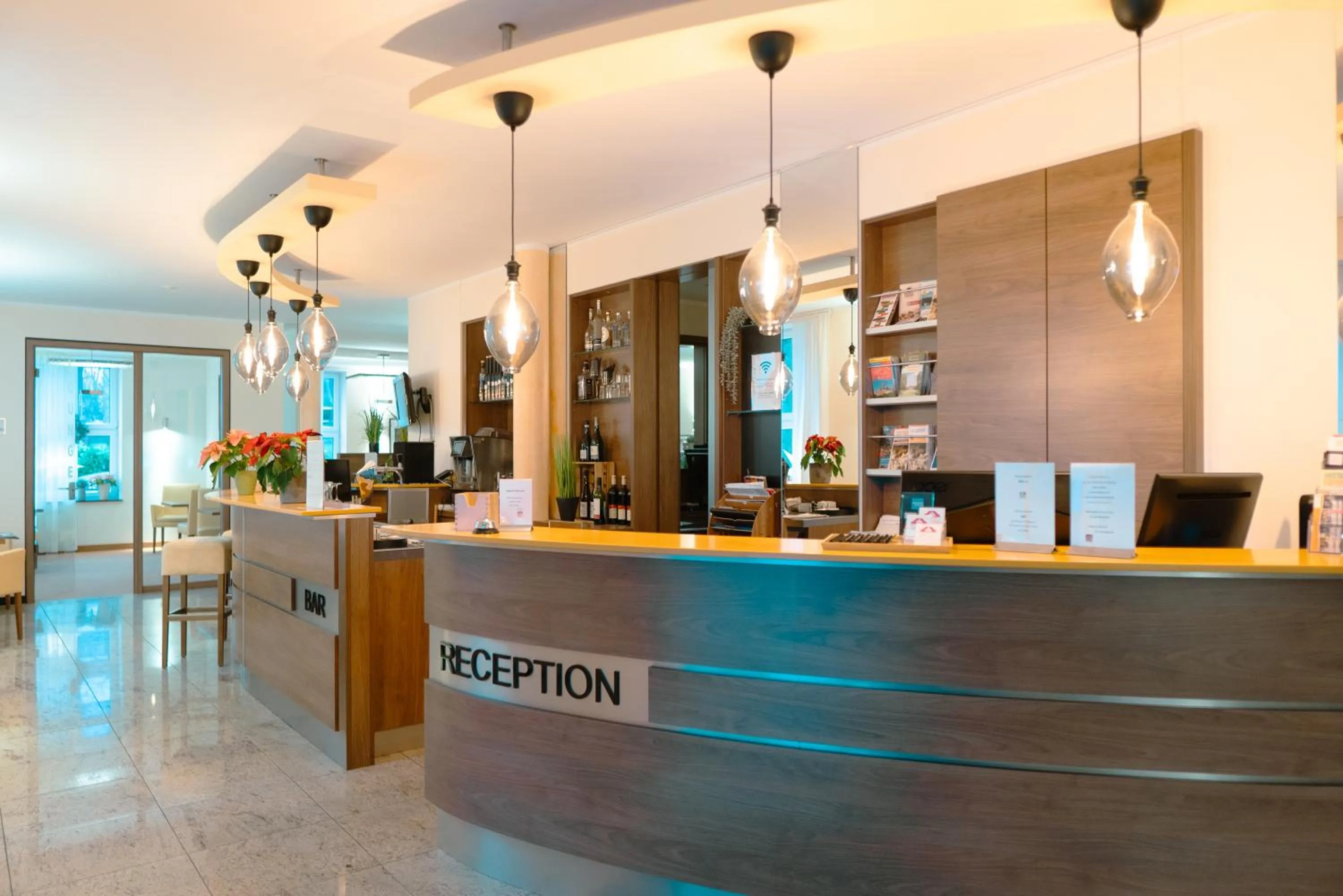Lobby or reception in Hotel Brühlerhöhe