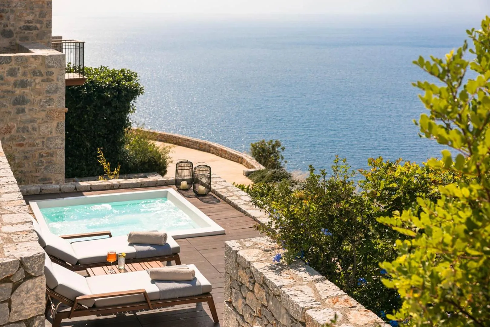 sunbed in Ariá Estate Suites & Spa