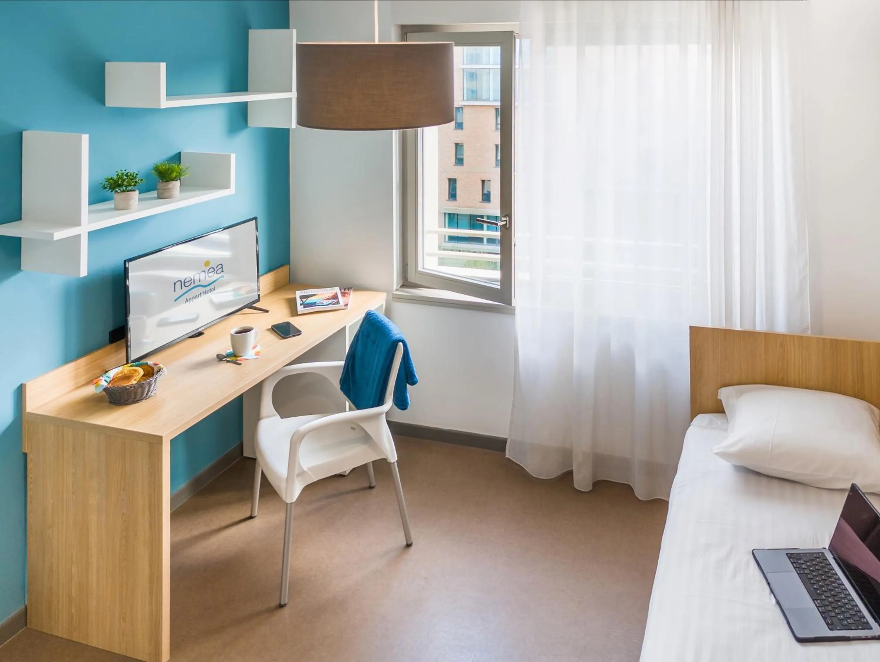 Photo of the whole room, Bed in Nemea Appart Hotel Elypseo Strasbourg Port