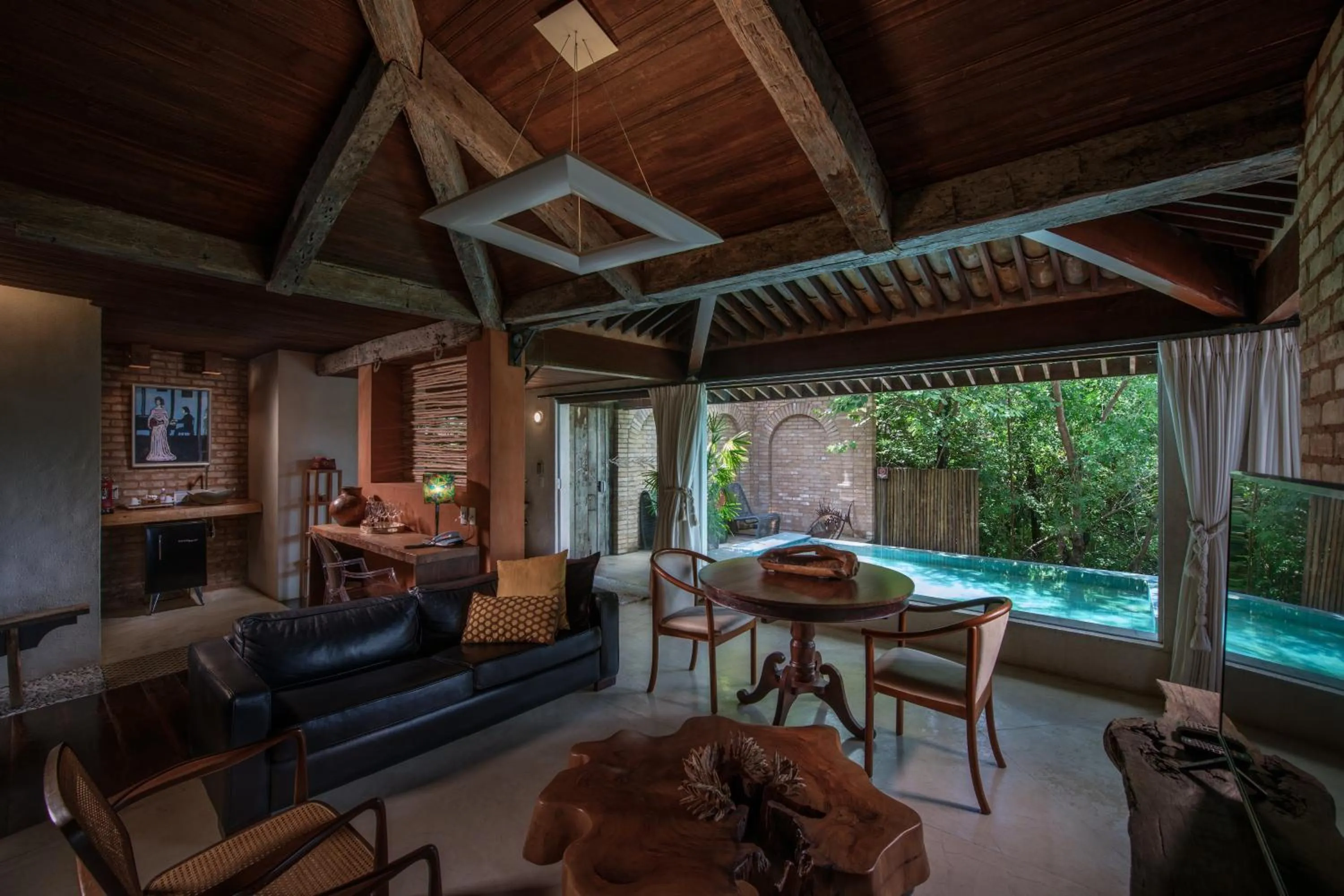 Living room in Hotel Canto das Águas - Roteiro de Charme