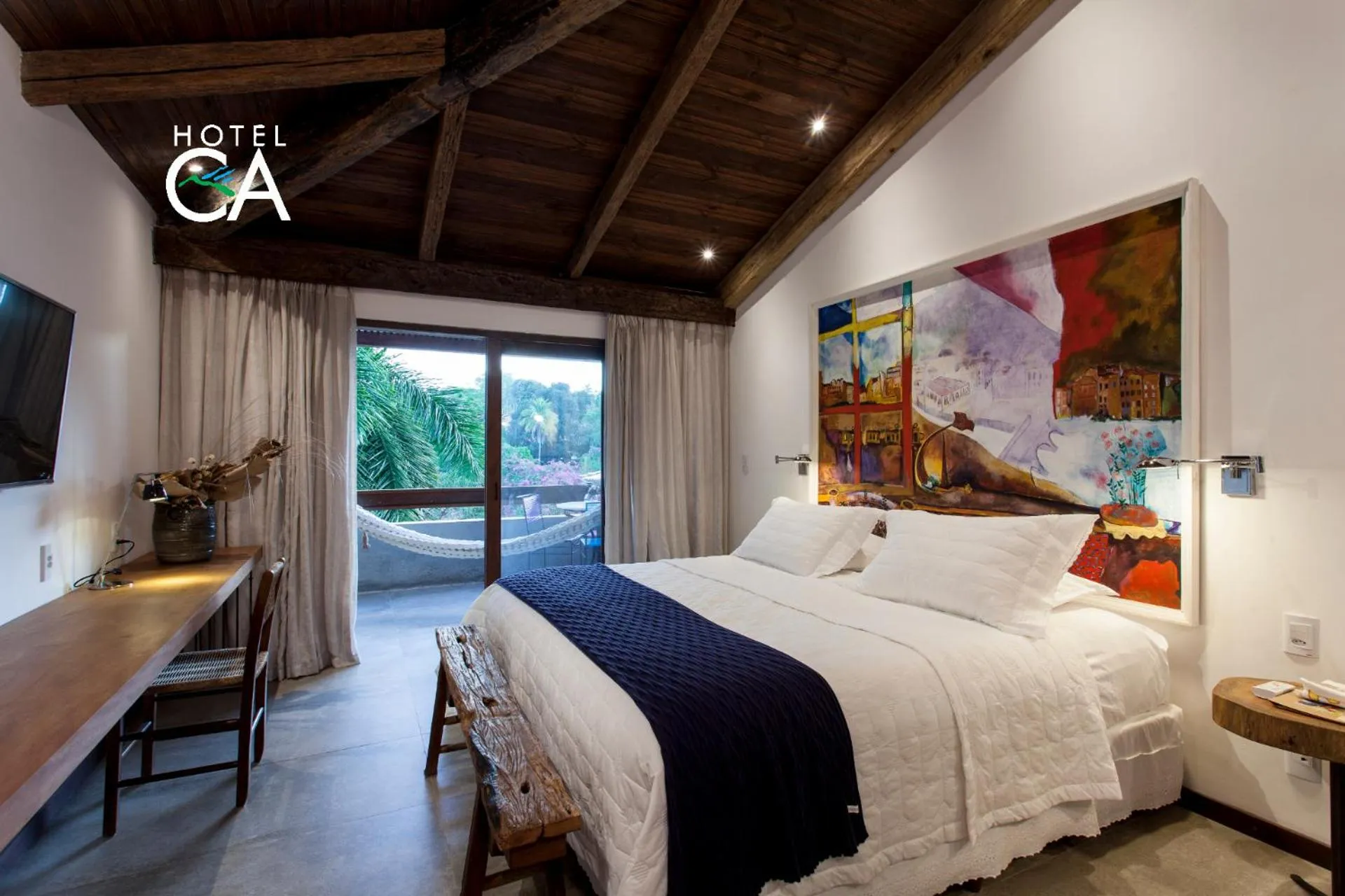 Bed in Hotel Canto das Águas - Roteiro de Charme